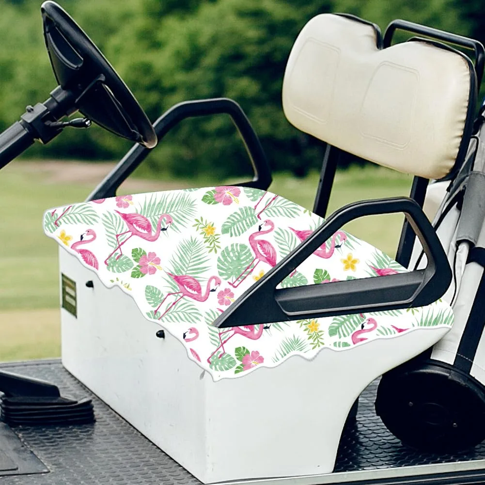 ORIGACH Flamingo & Leaves Golf Cart Seat Cover image 4