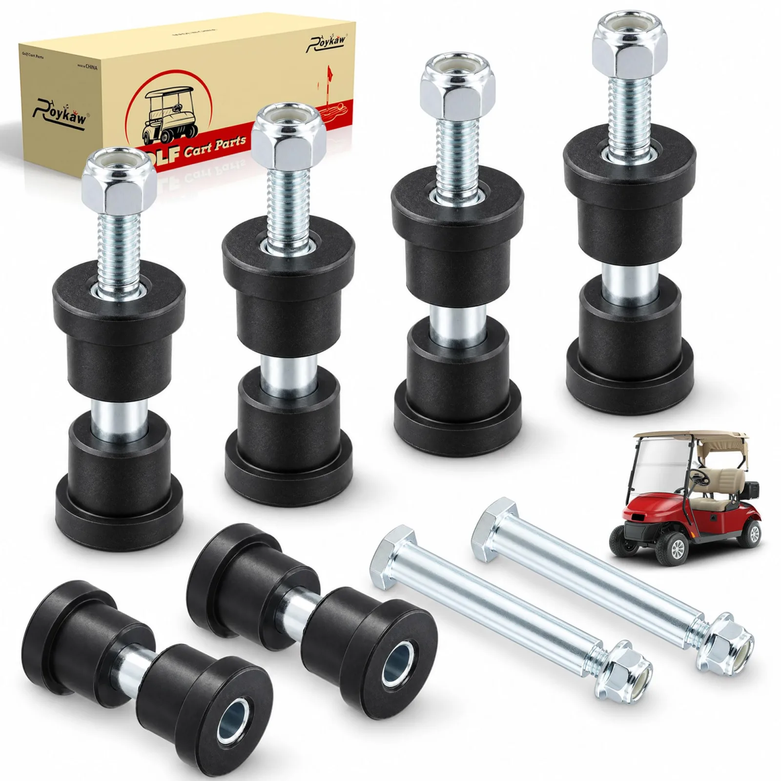 Roykaw Rear Spring Bushing Kit for E-Z-GO and Club Car