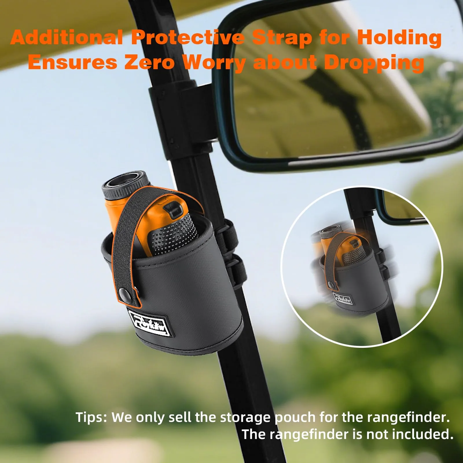 Roykaw RG0588 Golf Cart Rangefinder Pouch Holder image 2