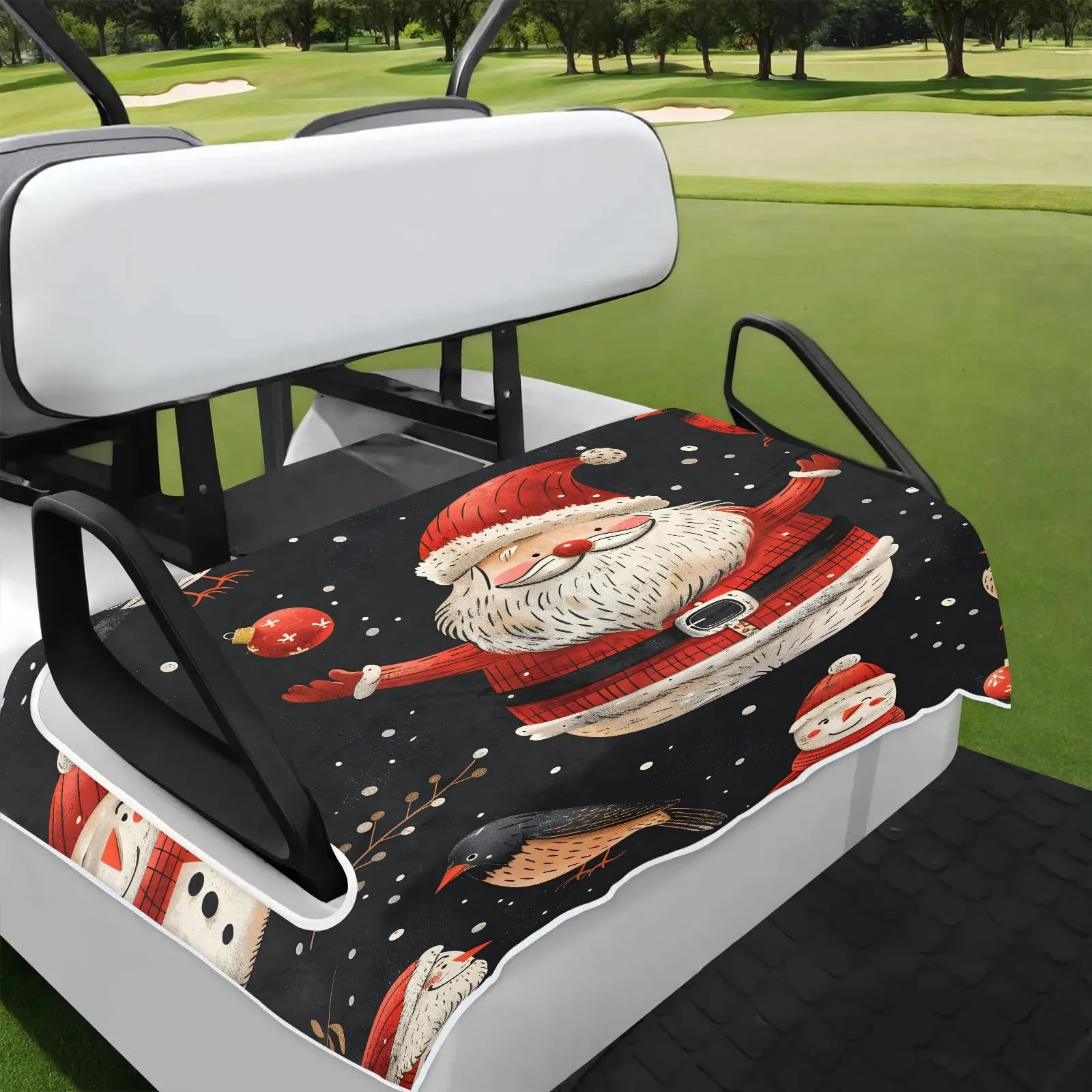 Tiveruda Golf Cart Seat Cover for Double Seats, 51 x 31 in
