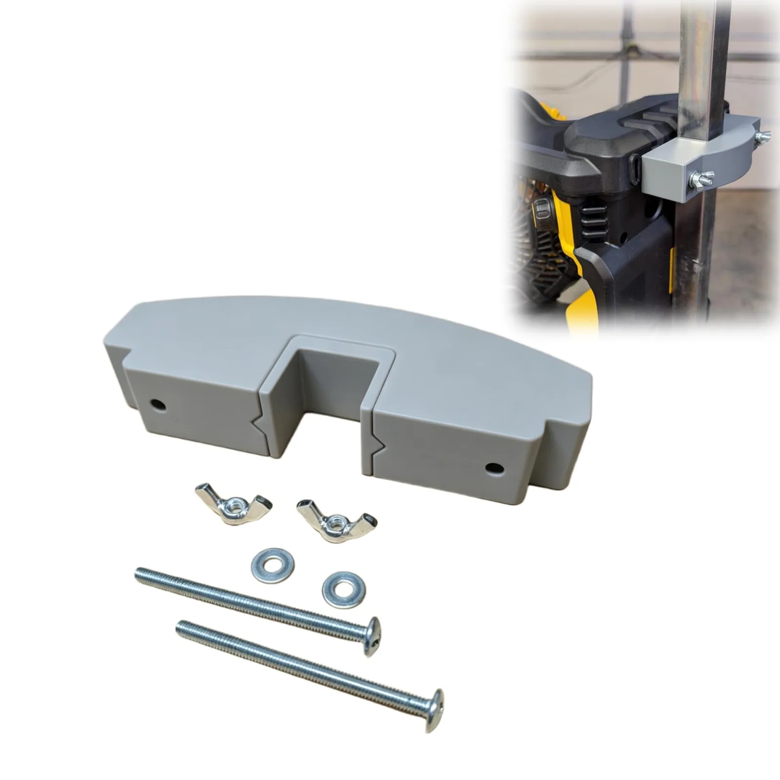 KRHQXW Square Tubing Fan Mount Adapter Clamp for 1–1.25" Rails