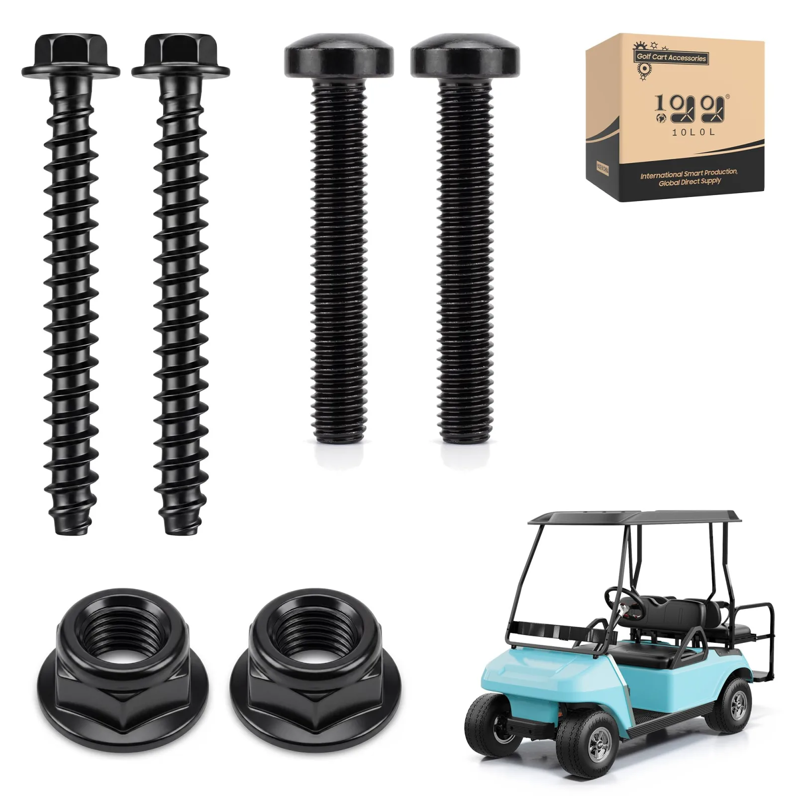 10L0L Club Car Precedent Roof Support Bar Screw Kit