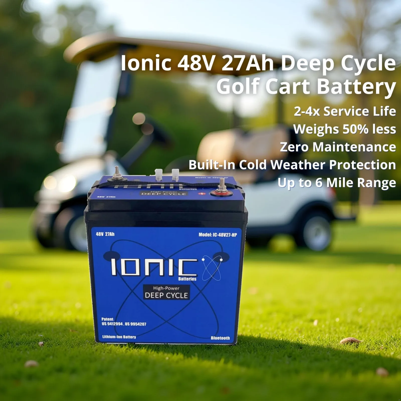 Ionic Batteries 48V 27Ah LiFePO4 Golf Cart Battery image 3