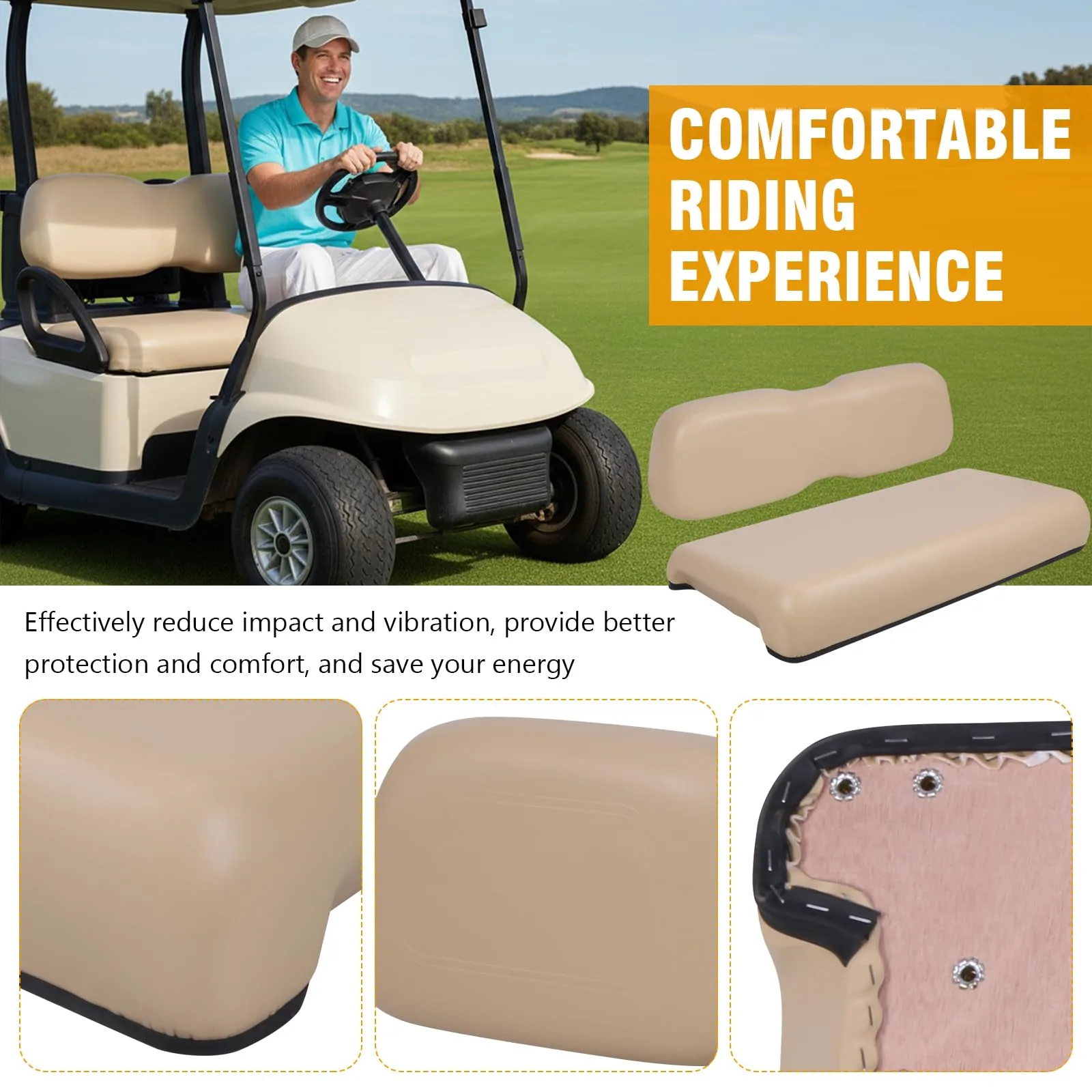 Generic Front Seat Cushion Set for Club Car DS — 1gn5uh5rr6fk5lu2zf1 image 4