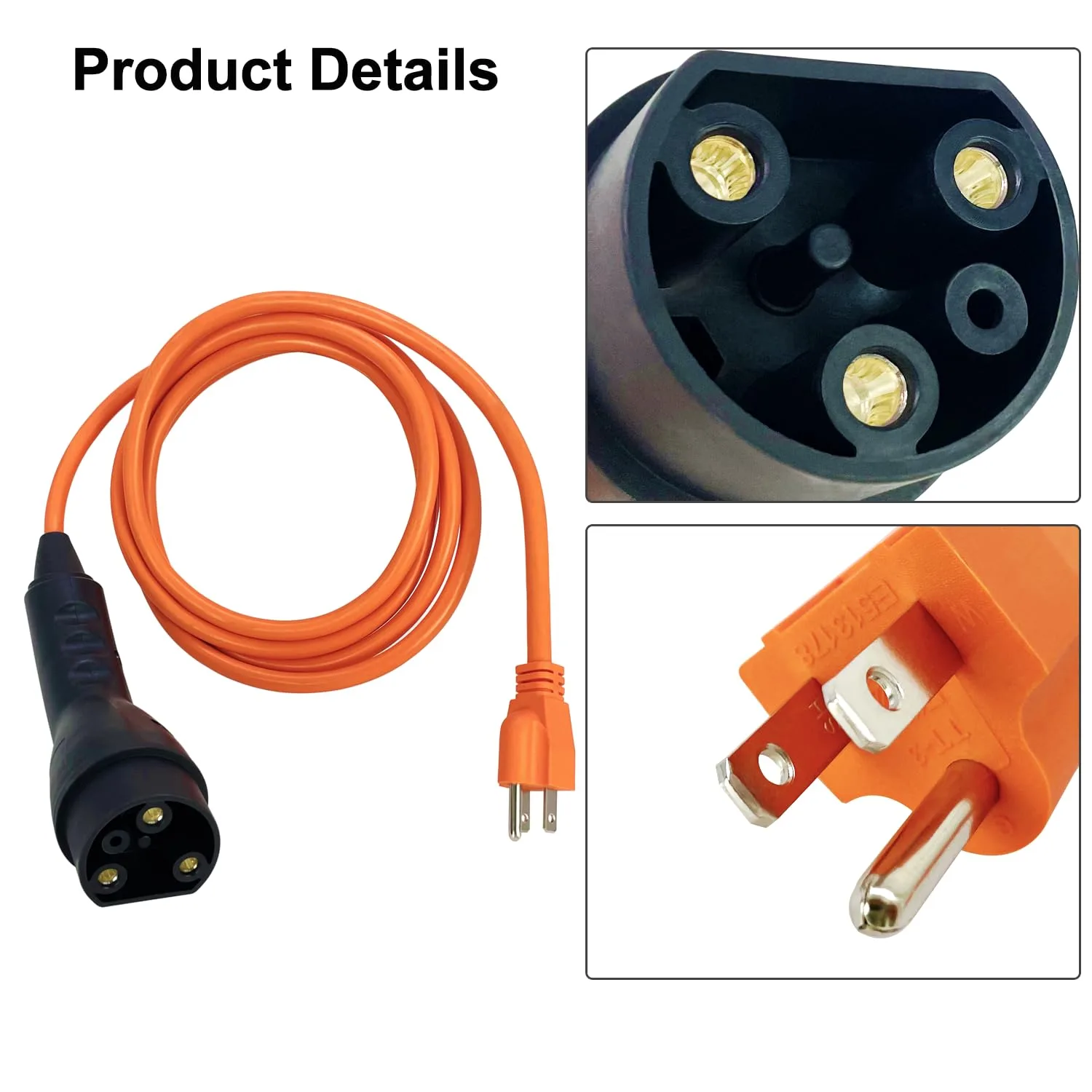 Phoddar ST-031016-PT Golf Cart Charging Power Cord image 2