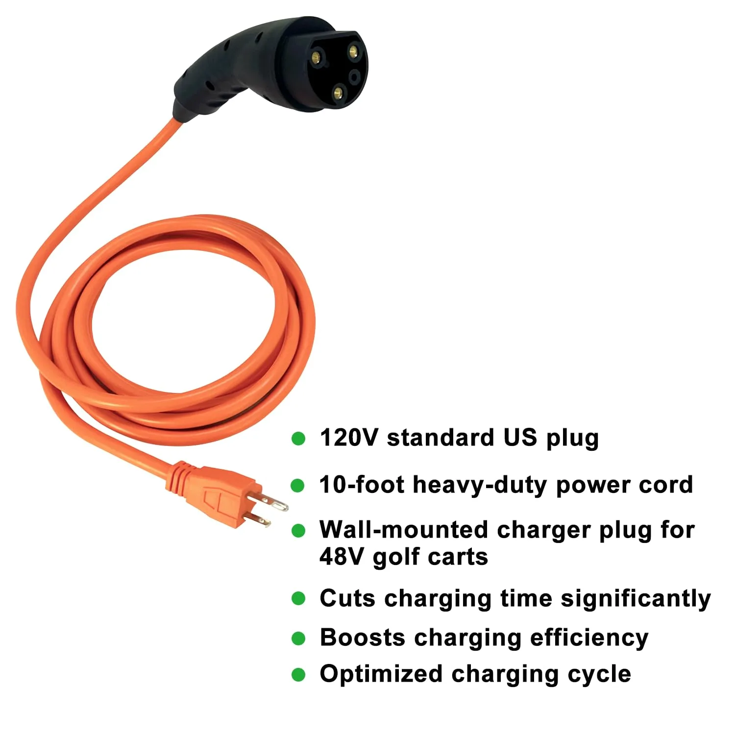 Phoddar ST-031016-PT Golf Cart Charging Power Cord image 4