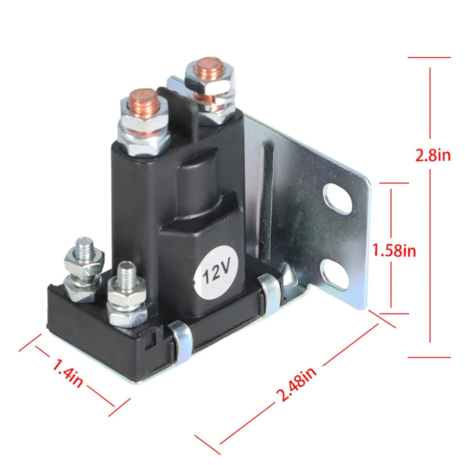 SEBLAFF 4-Terminal Golf Cart Solenoid Replacement image 2