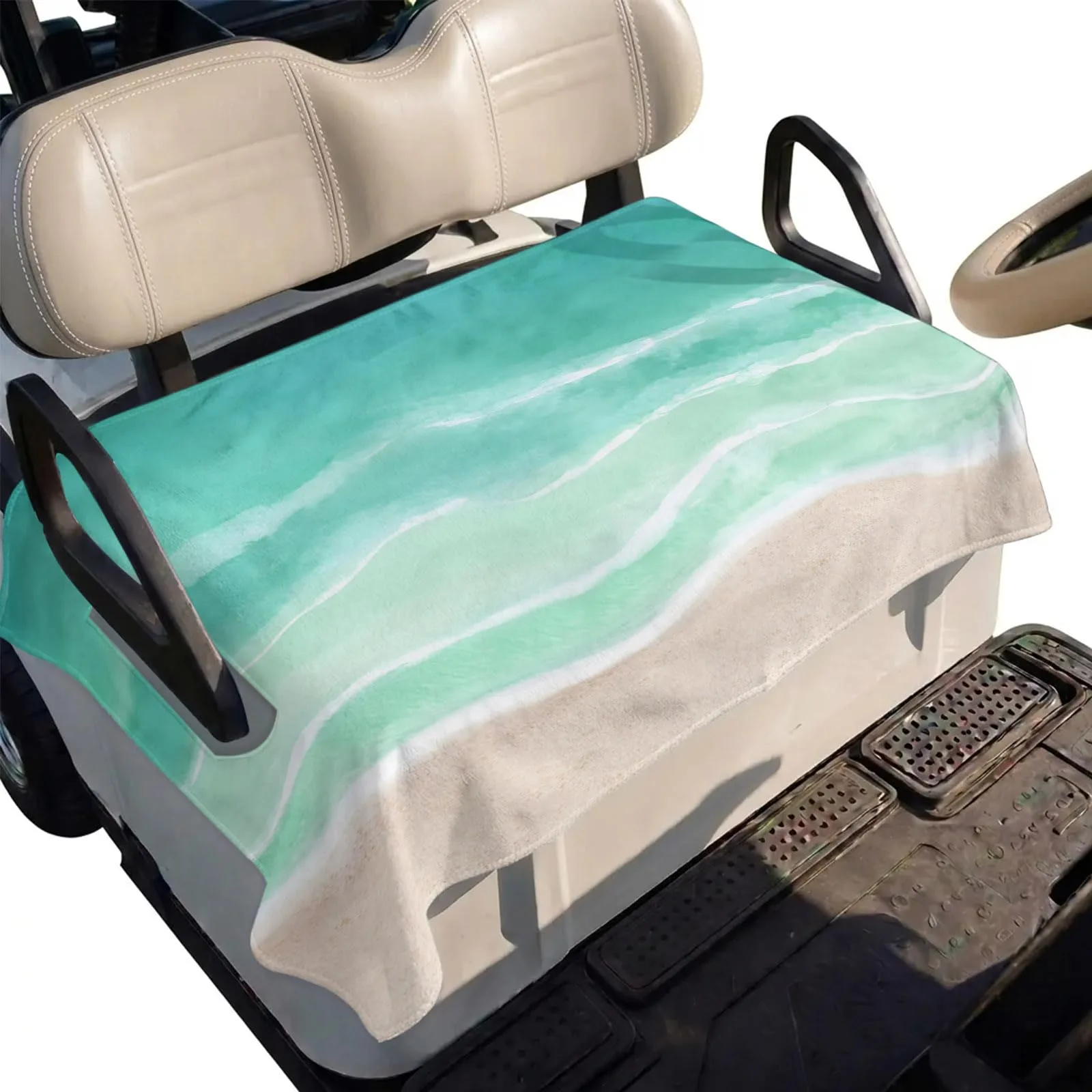 DecorLovee Turquoise Golf Cart Seat Cover 51 x 31 in