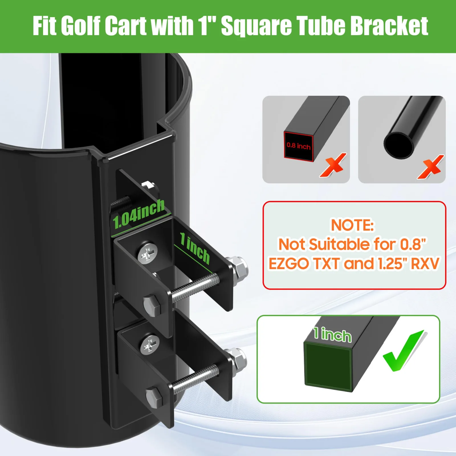 10L0L Golf Cart Sand Bottle and Holder Set image 3