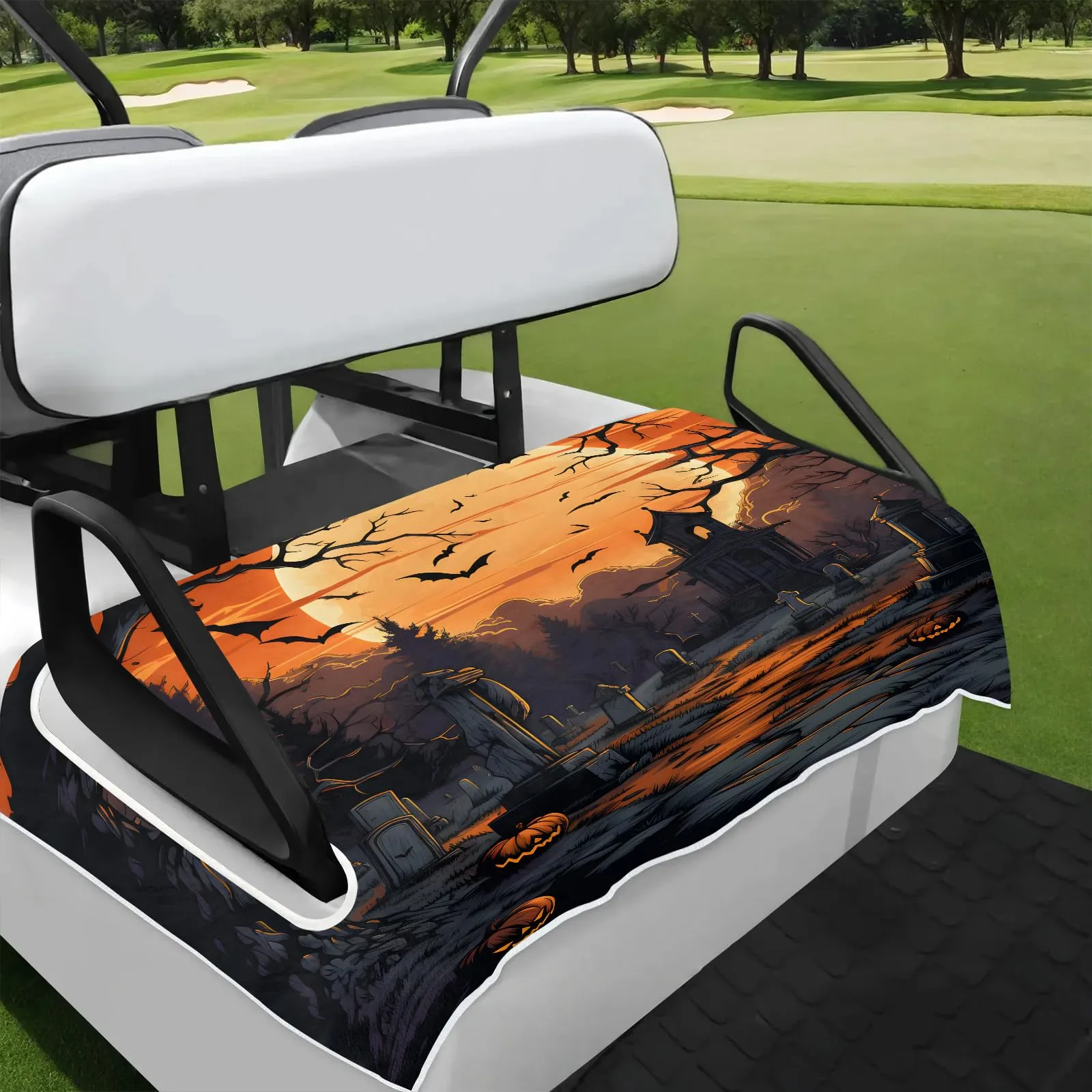 Tiveruda 51" x 31" Golf Cart Seat Cover — Double Seat Microfiber