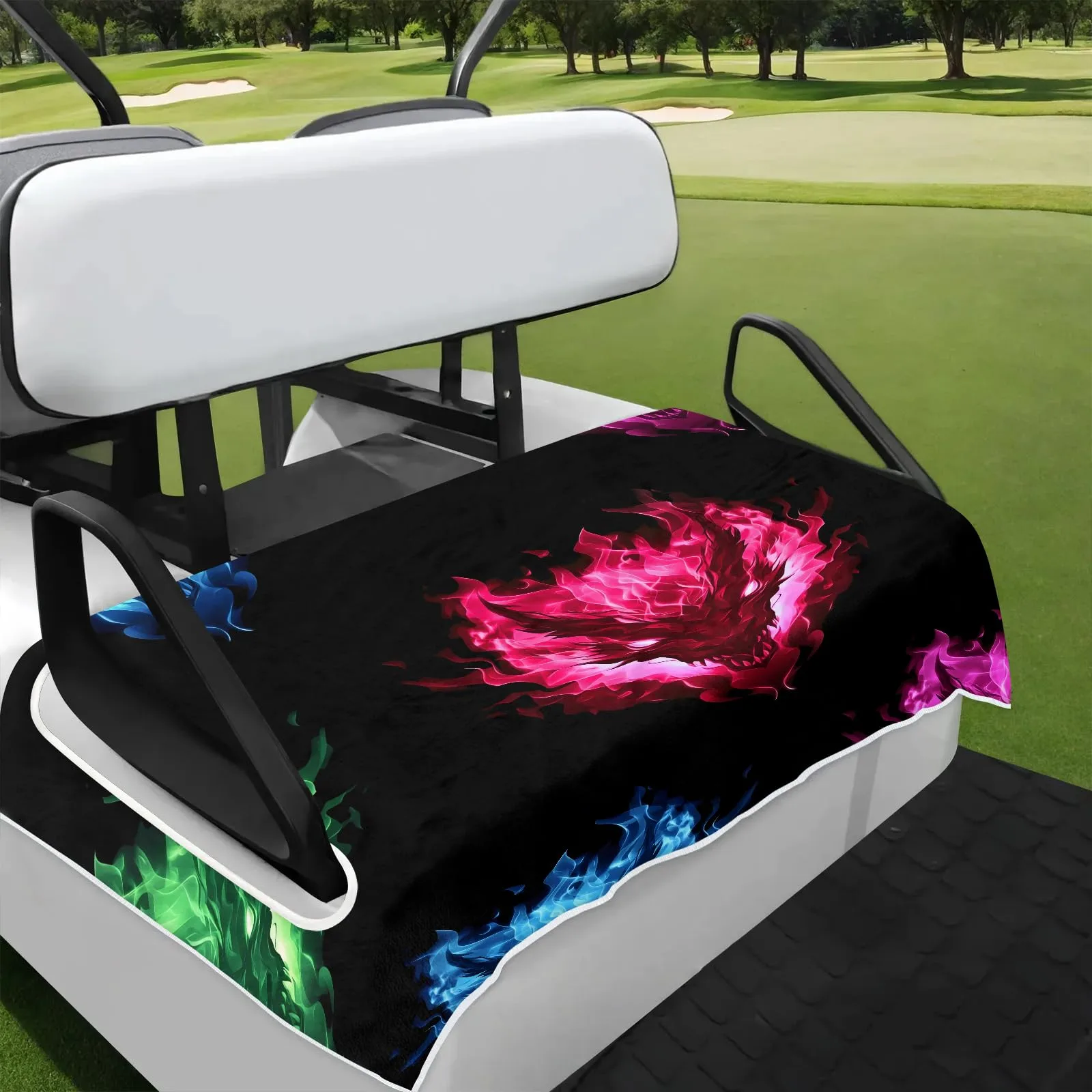 Tiveruda Golf Cart Seat Cover for Double Seats, 51 x 31 in