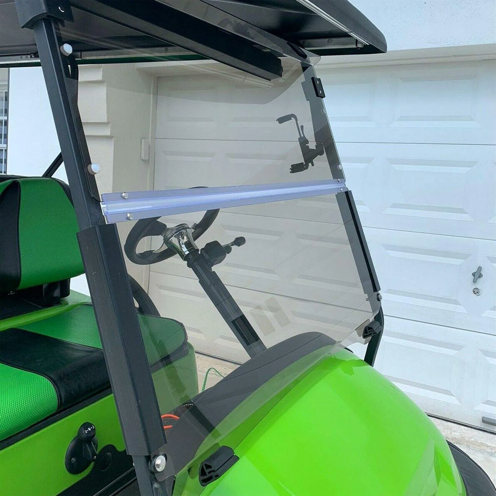 Scaller Tinted Folding Windshield for Club Car Precedent image 3