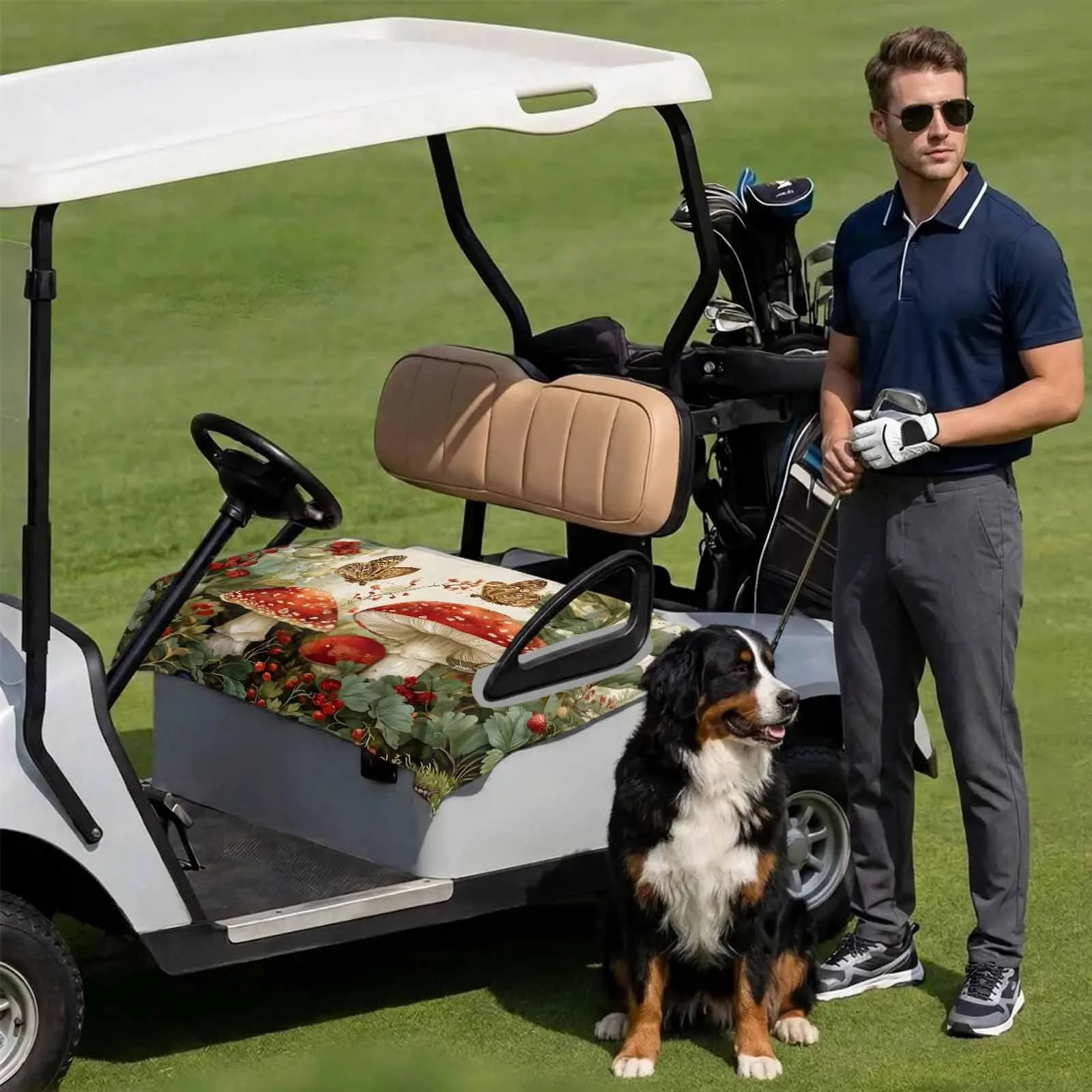 DecorLovee Golf Cart Seat Cover, 51 x 31-Inch Microfiber image 3