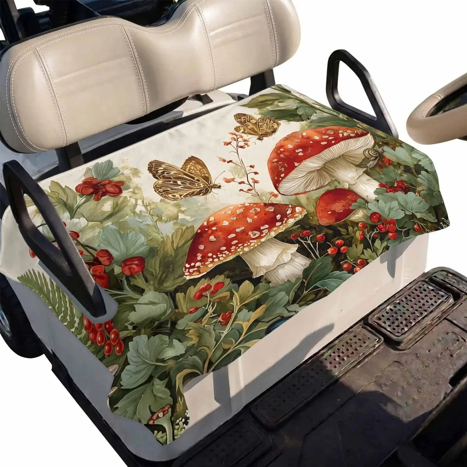 DecorLovee Golf Cart Seat Cover, 51 x 31-Inch Microfiber