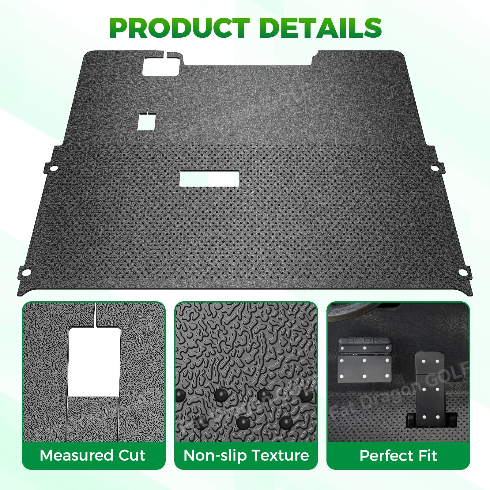 Panglong FDG-122 Floor Mat for E-Z-GO TXT Golf Cart image 2