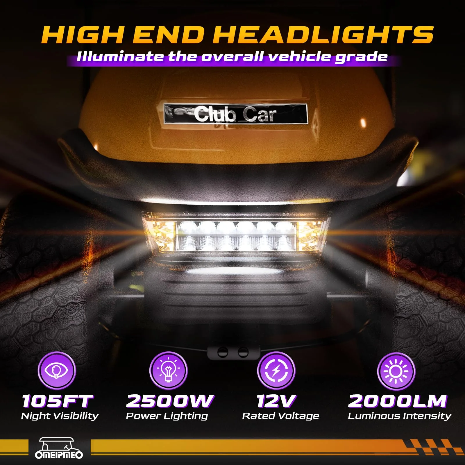 OMEIPMEO LED Light Kit for Club Car Precedent Electric image 2