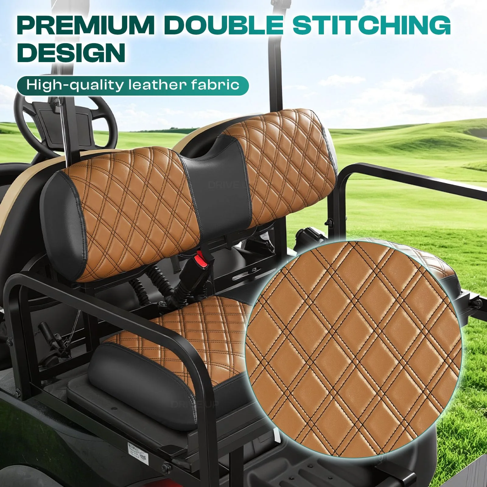 DRIVE UP Rear Golf Cart Seat Covers for Club Car and E-Z-GO image 4