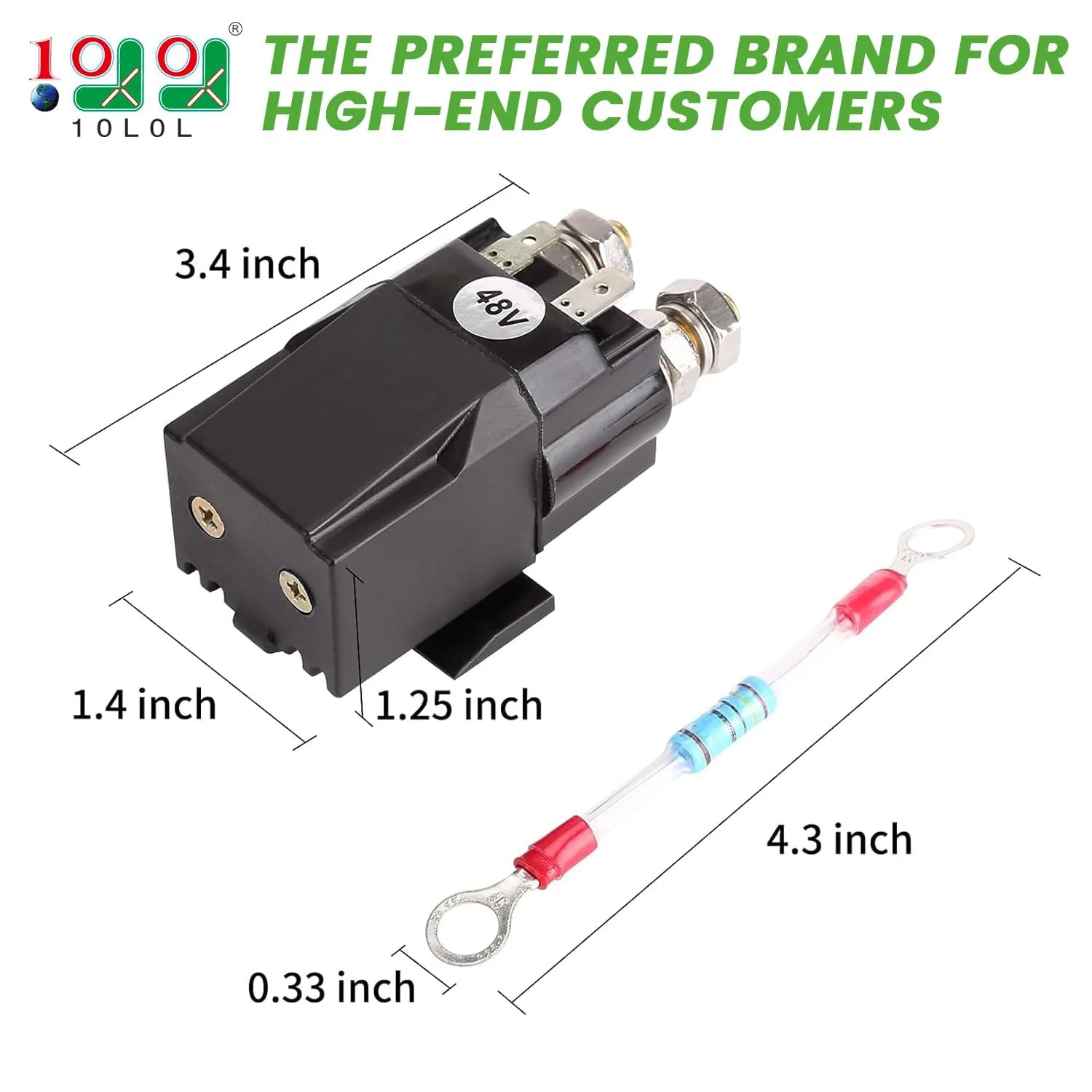 10L0L 48V Solenoid for Club Car DS, Precedent & Tempo image 2