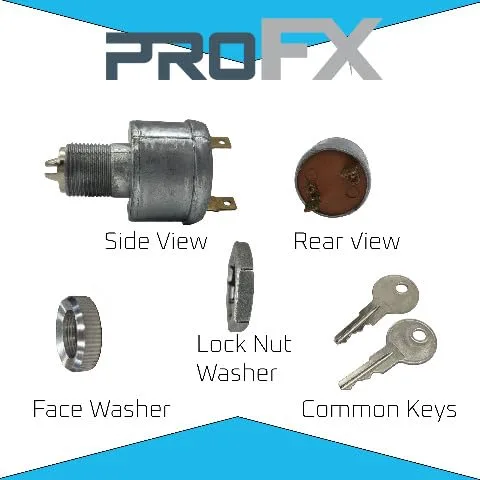 PROFX PFX5006 E-Z-G-O Two-Prong Ignition Key Switch image 2