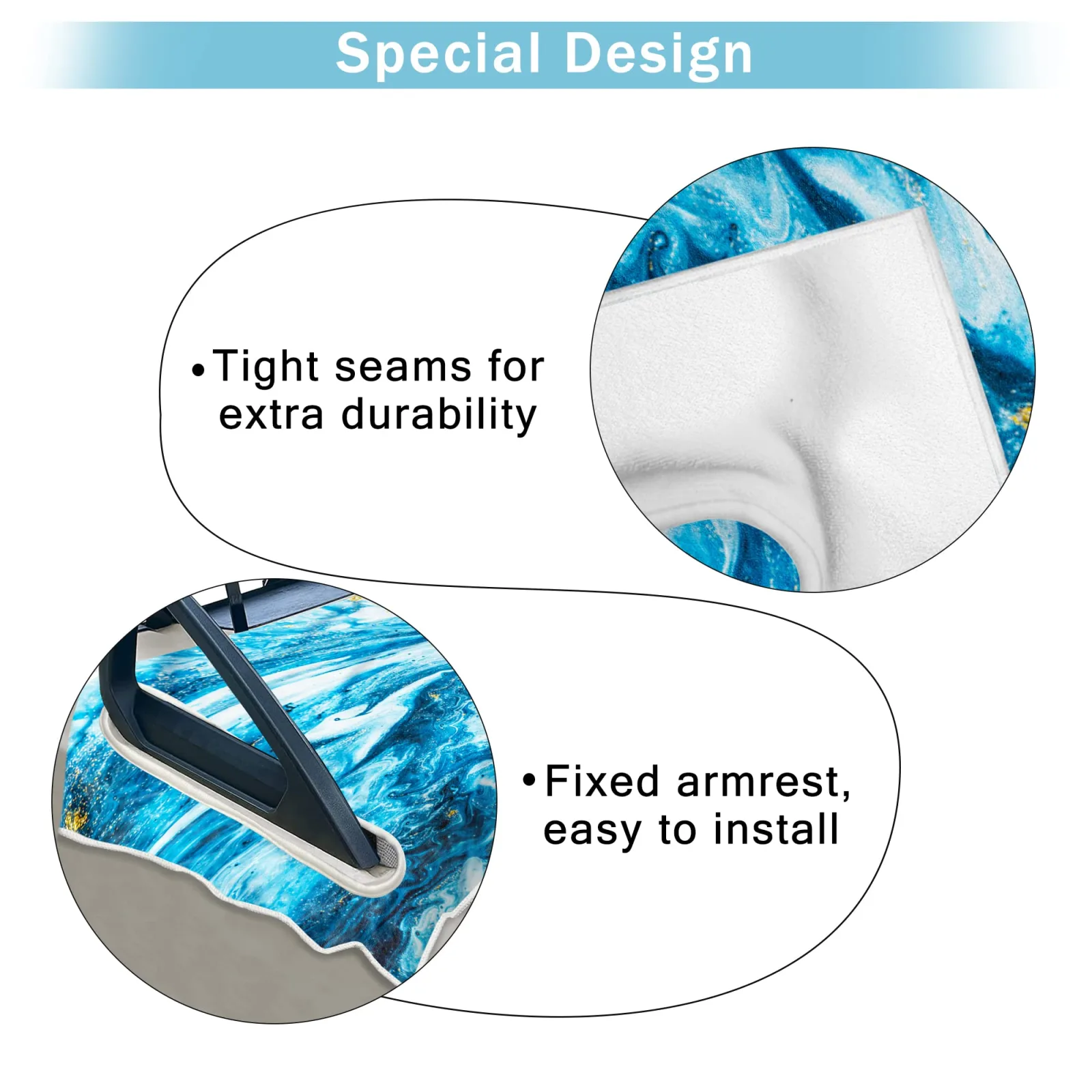 ENYORSEL Blue Marble Golf Cart Seat Cover 51x31 – MPN 002bb9eb-1864-400e-956d-73bbf3f87a03 image 3