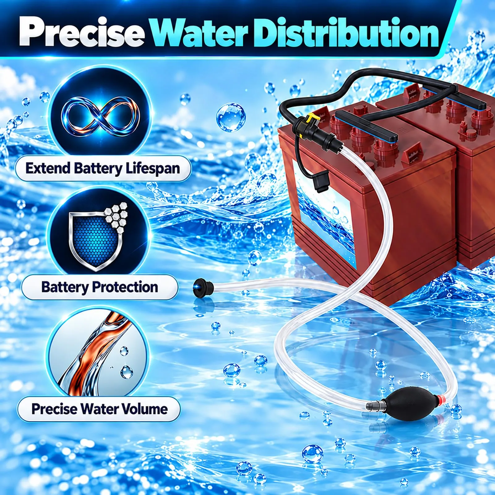 Micacia Manual Battery Water Pump for Trojan HydroLink & Flow-Rite image 4