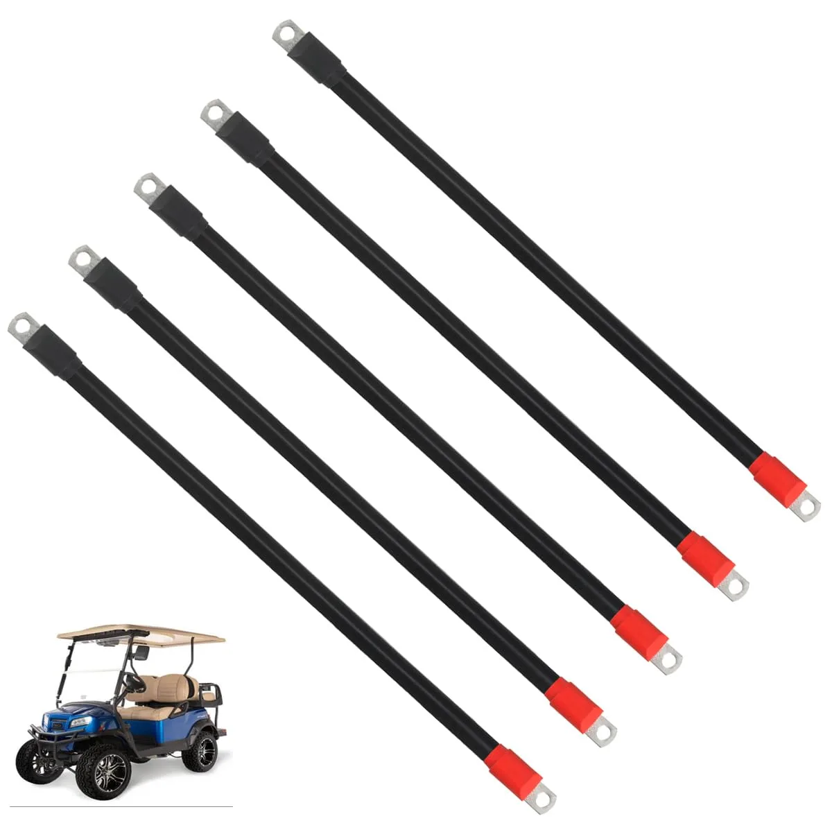 HKOO 4-Gauge Battery Cable Set for Club Car DS 48V