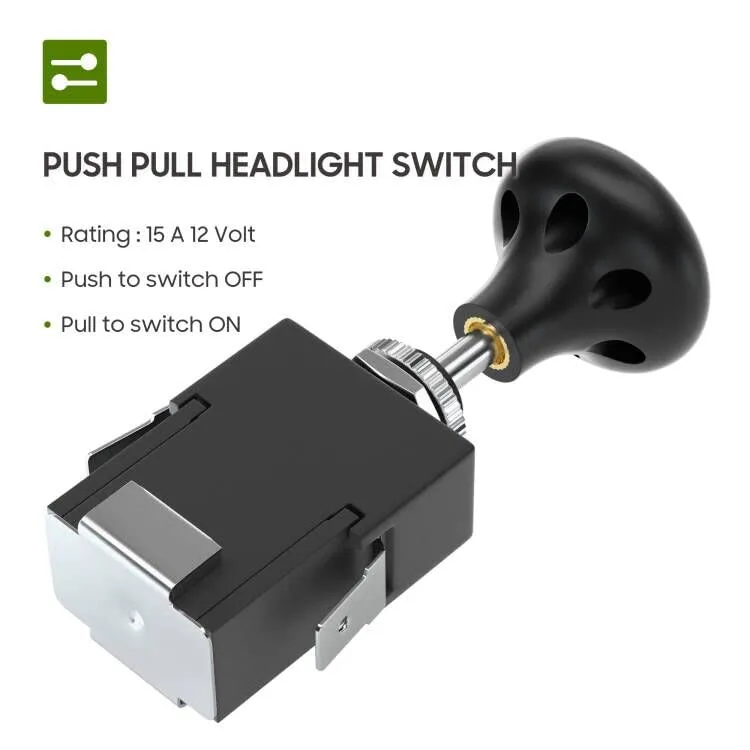 10L0L 12V Golf Cart Push-Pull Light Switch image 3