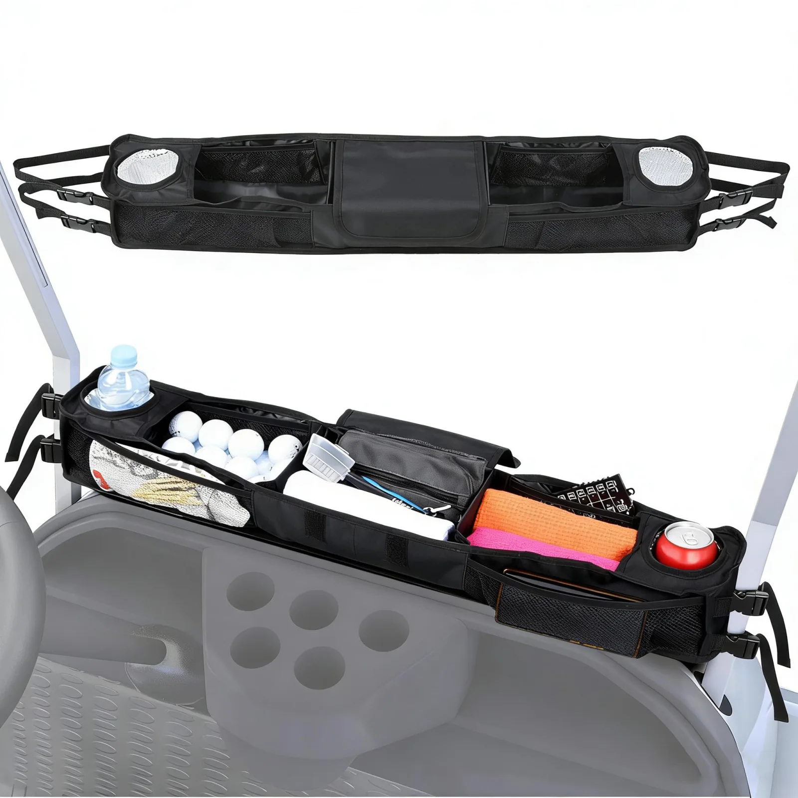 GHXYHTH Front Golf Cart Organizer Bag for Pathway Carts 6-Passenger (2019–2026)
