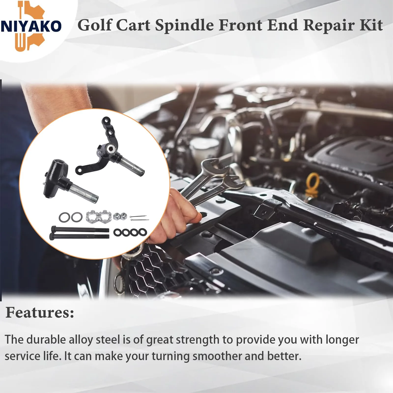 Niyako Spindle Repair Kit for E-Z-GO TXT/PDS 70673-G02 image 2