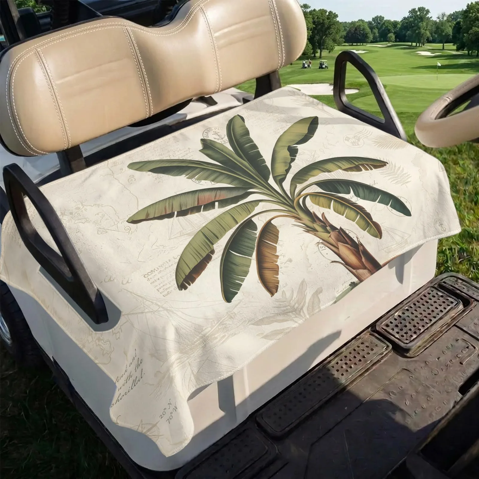 Trosturdspn Palm Tree Golf Cart Seat Towel Blanket 51 x 31 image 4