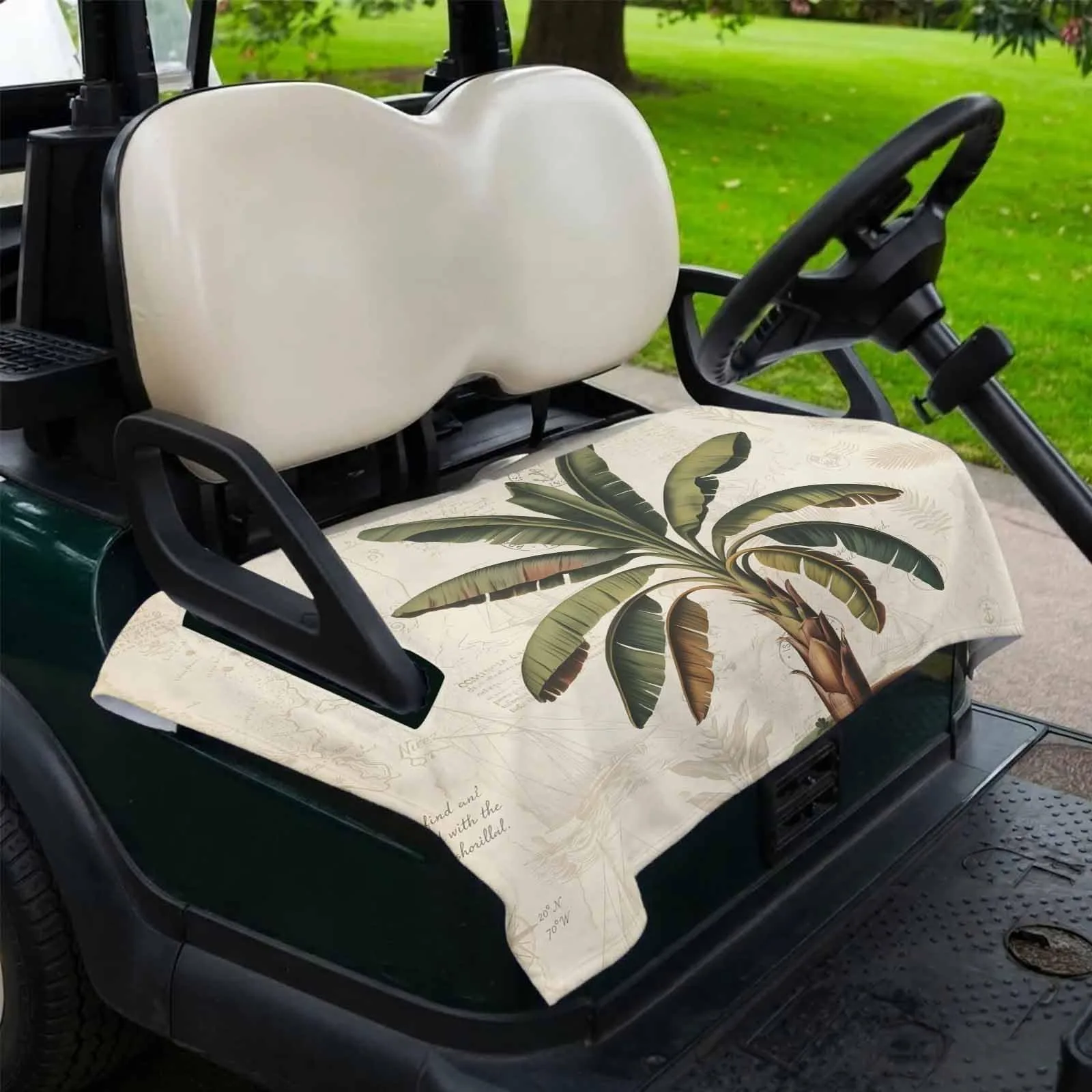 Trosturdspn Palm Tree Golf Cart Seat Towel Blanket 51 x 31