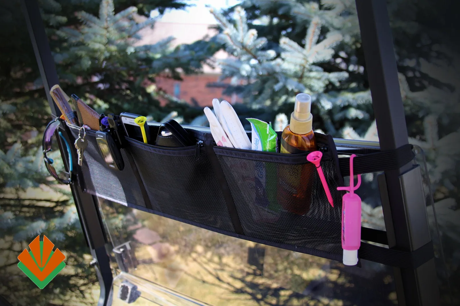 The Cart Valet Golf Cart Organizer, Black image 4