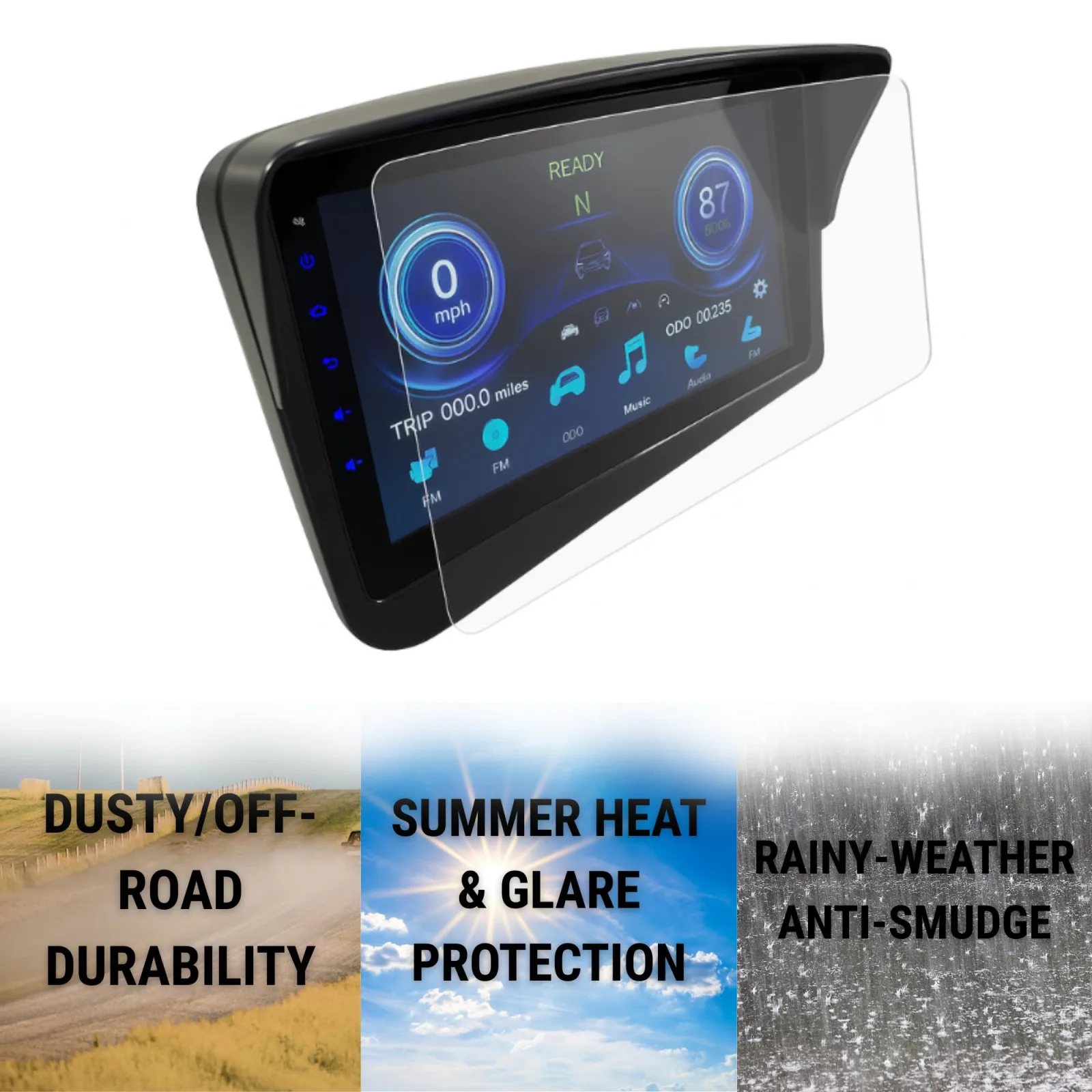 Evolution Golf Cart Touchscreen Protector WR-EVO-D2-D5-SP image 3