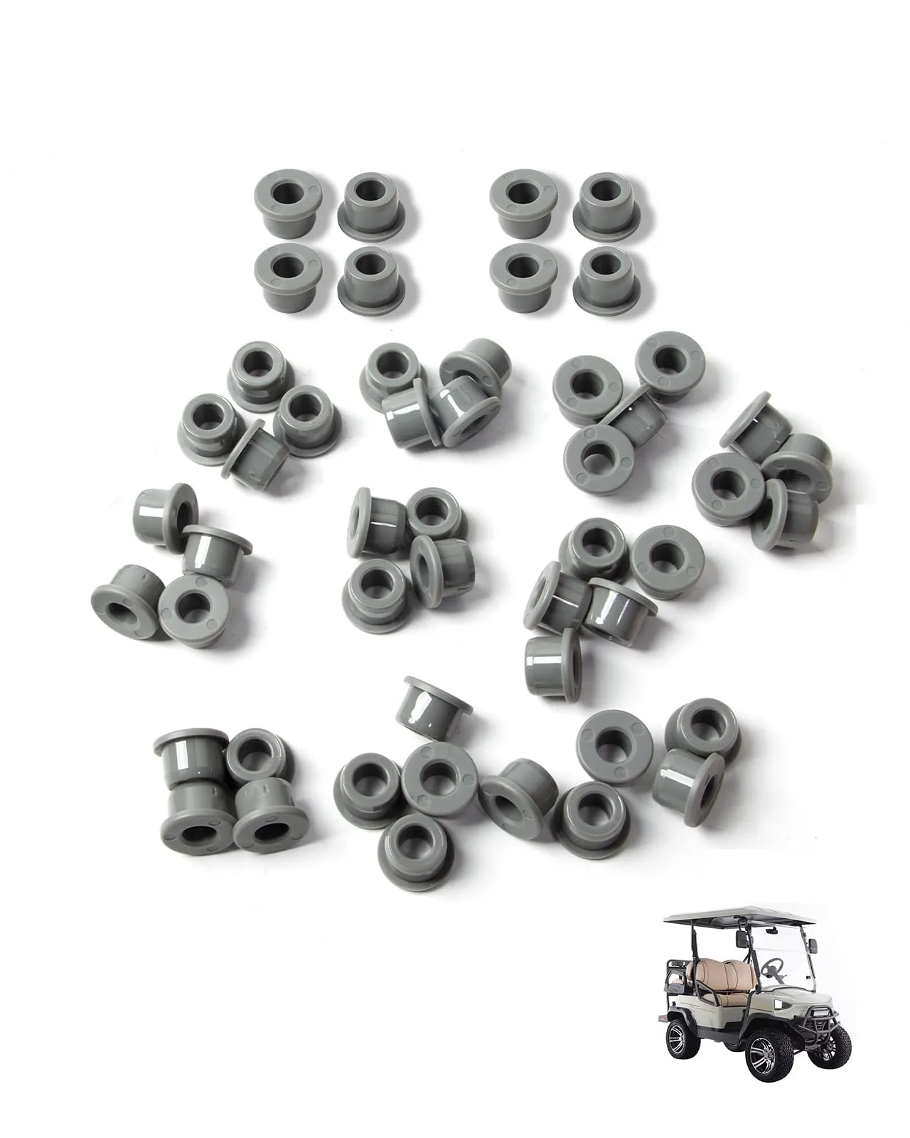 Jarosiewicz 50-Piece Control Arm & Leaf Spring Bushing Kit for Club Car Precedent 2004+