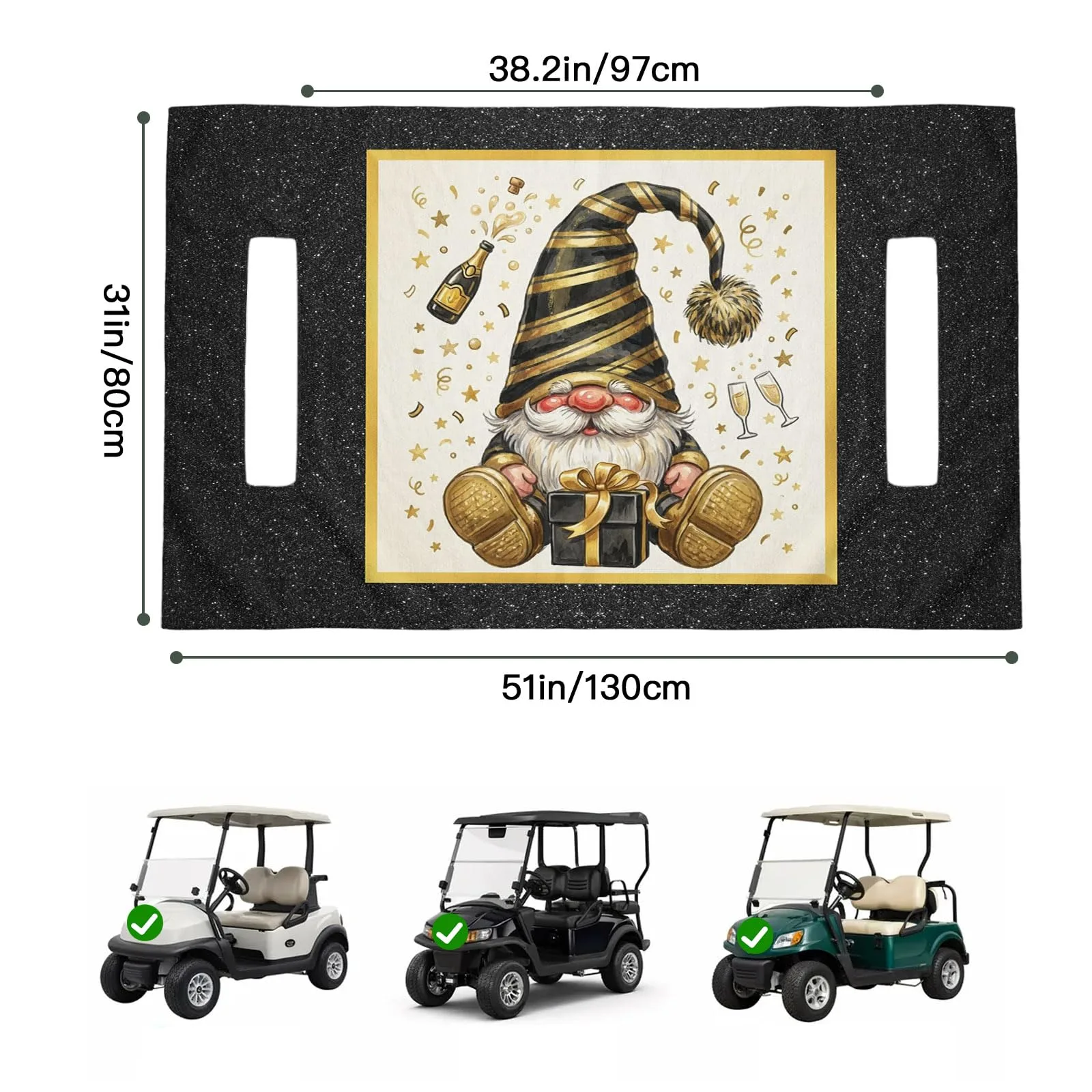 Trosturdspn Golf Cart Seat Towel Blanket 51 x 31 in image 2