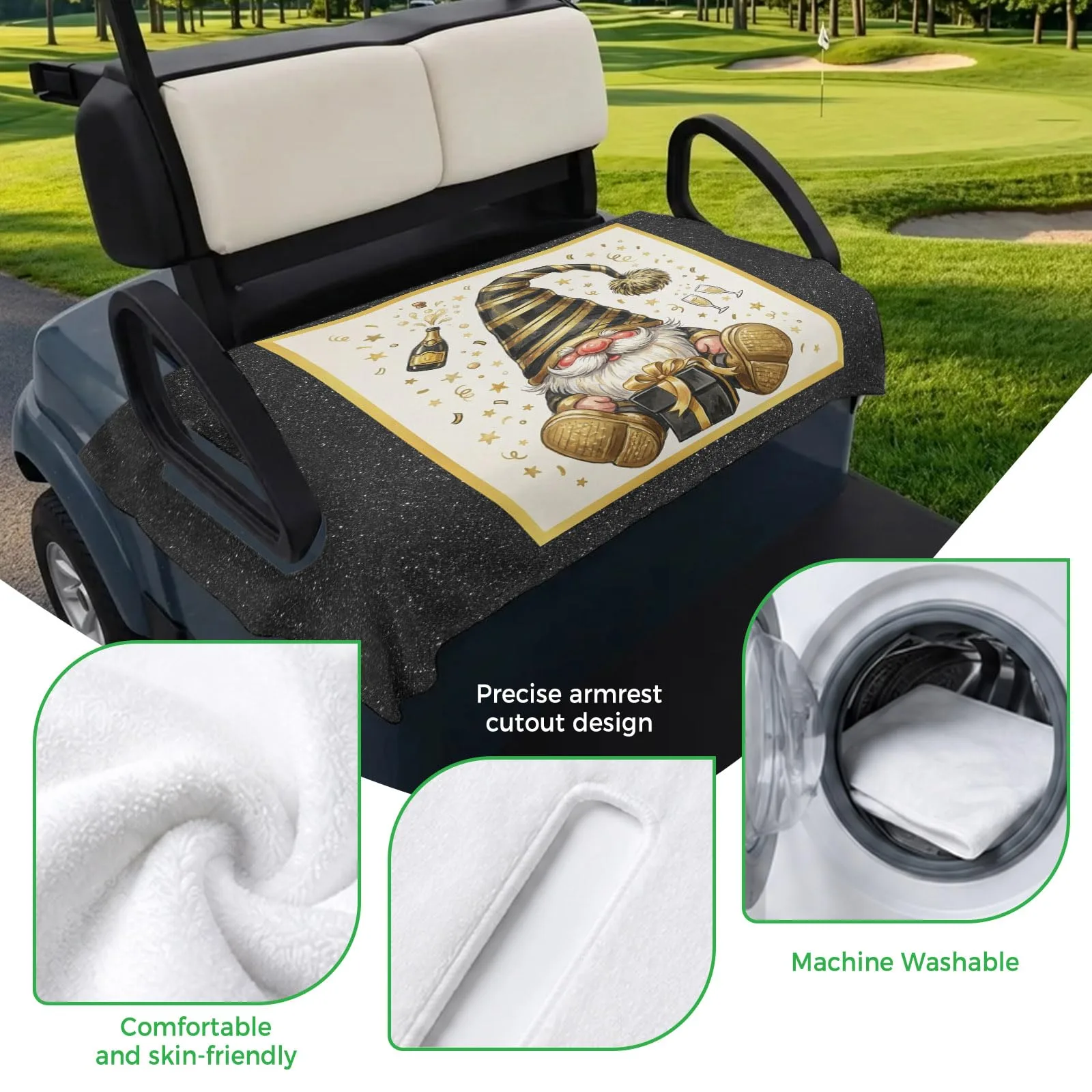 Trosturdspn Golf Cart Seat Towel Blanket 51 x 31 in image 3