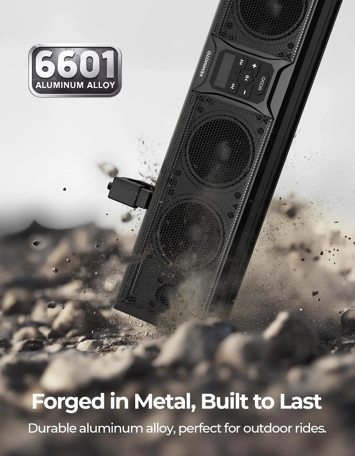 KEMIMOTO 6-Speaker UTV and Golf Cart Sound Bar image 3