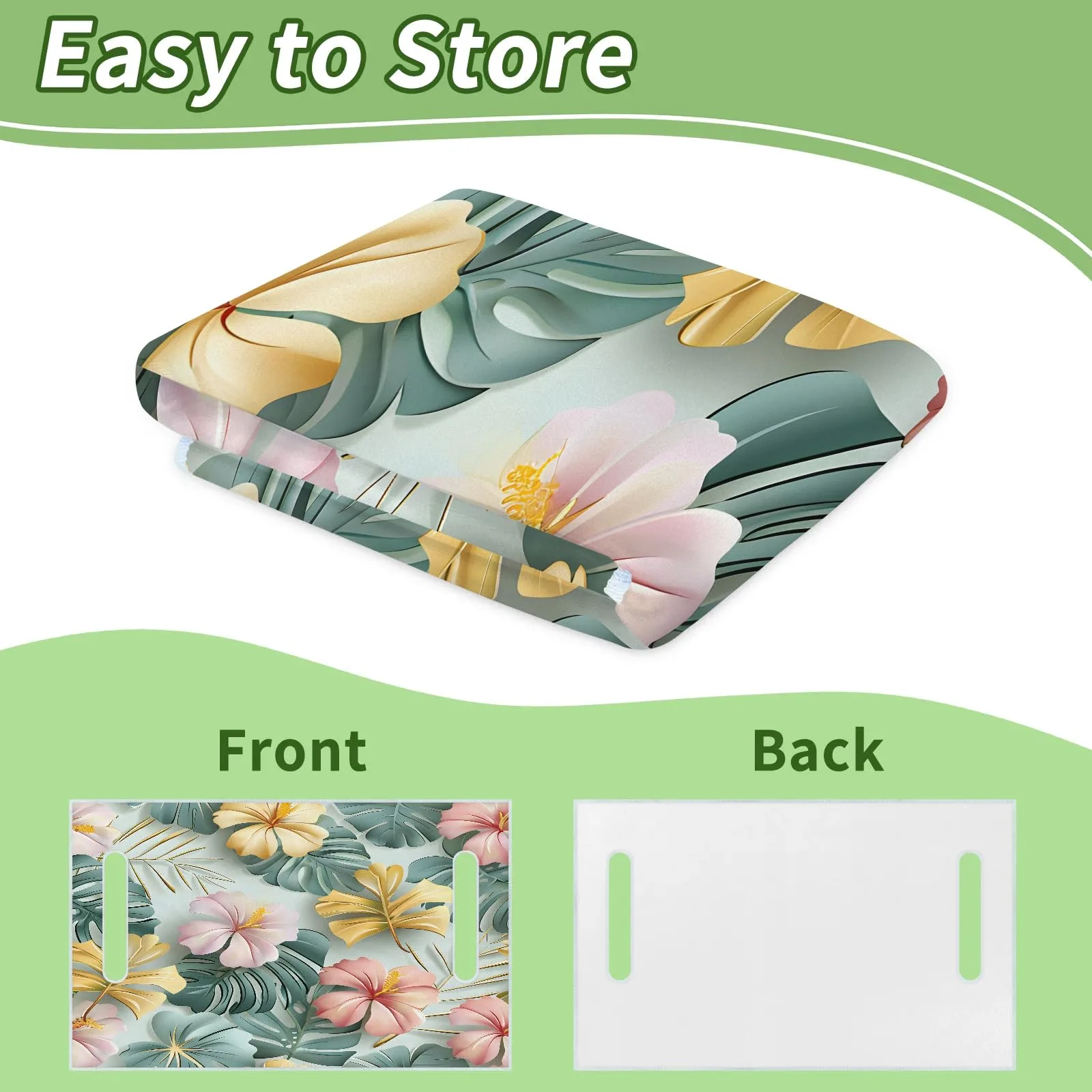 Tiveruda Tropical Leaves Golf Cart Seat Cover, 51 x 31 in image 4