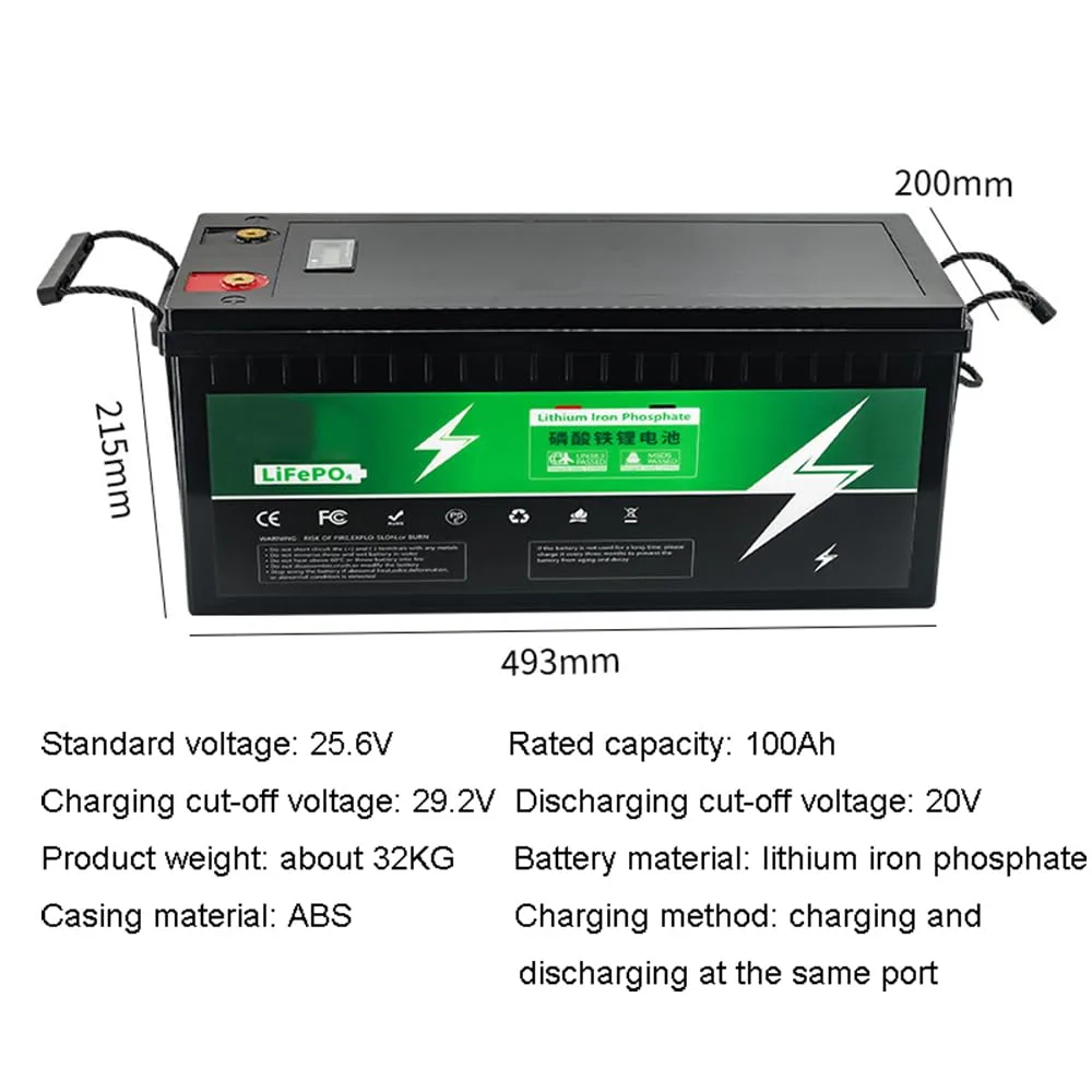 HJGHY 24V 100Ah LiFePO4 Golf Cart Battery image 2