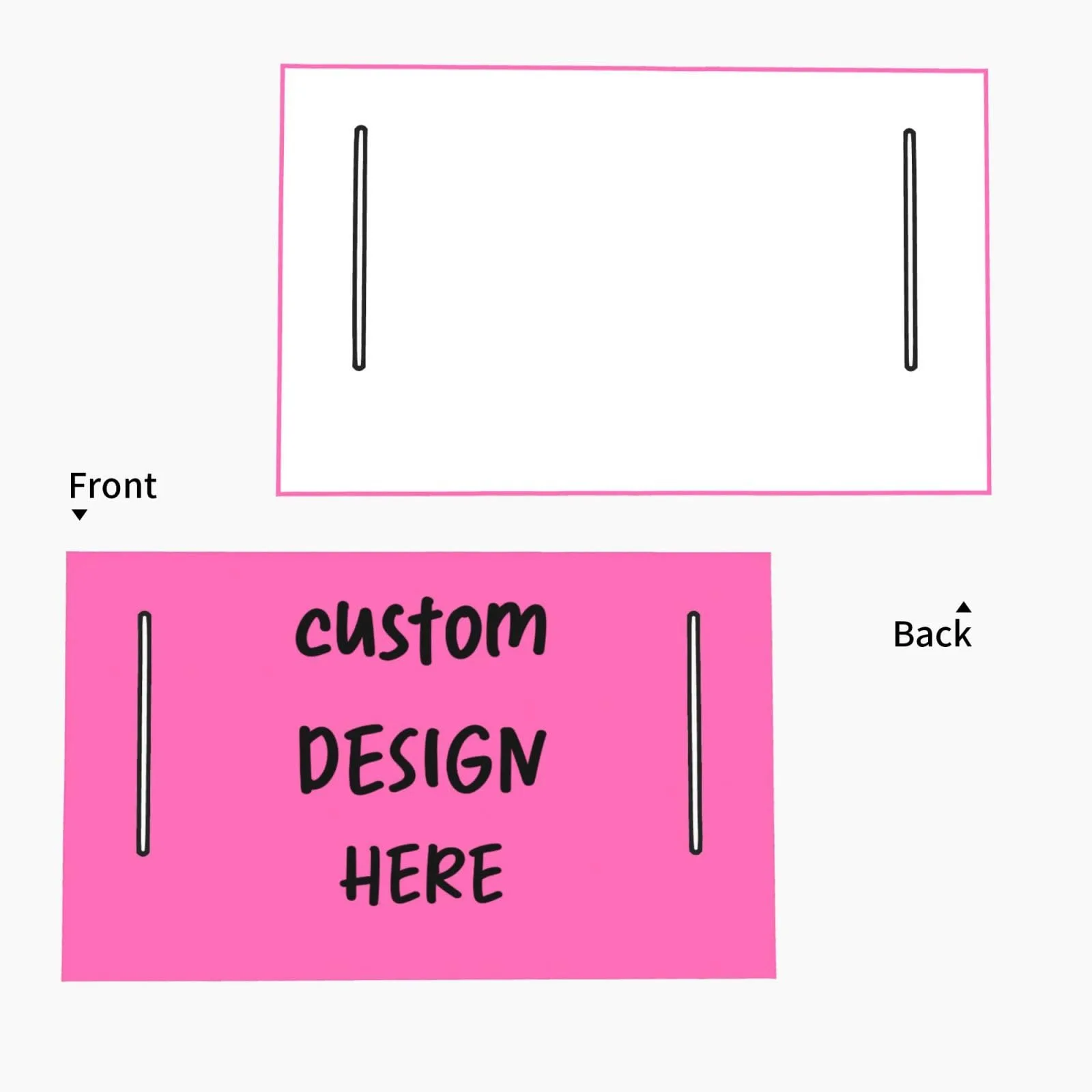 Customized Hot Pink Golf Cart Seat Cover, Universal Fit image 2
