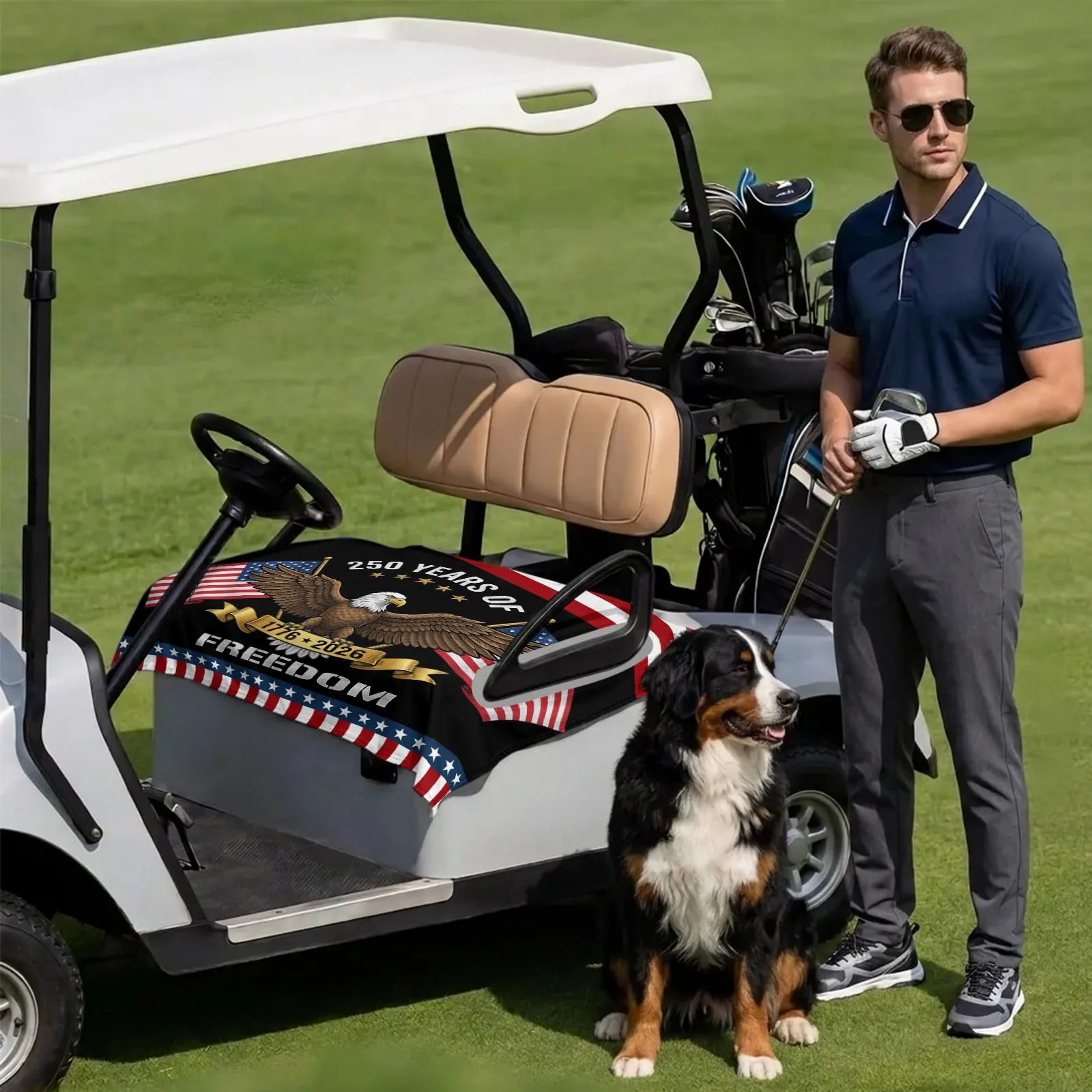 DecorLovee Golf Cart Seat Cover 51 x 31 Inch image 3