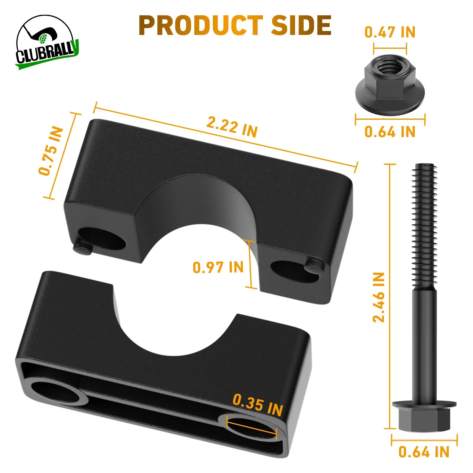 CLUBRALLY Brake Block Set for Club Car DS & Carryall image 4