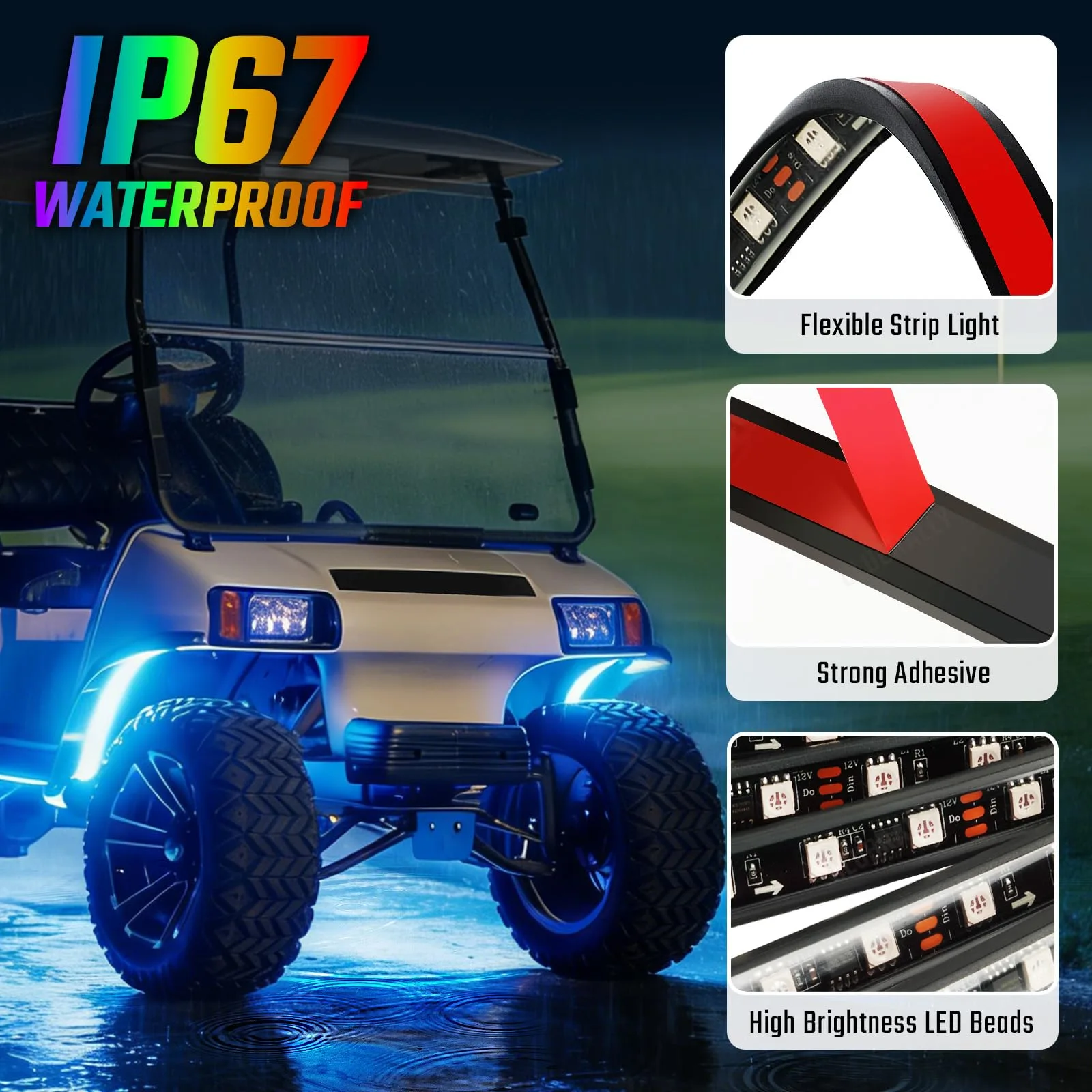 CLUBRALLY CB-180 Golf Cart Underglow LED Light Kit image 3