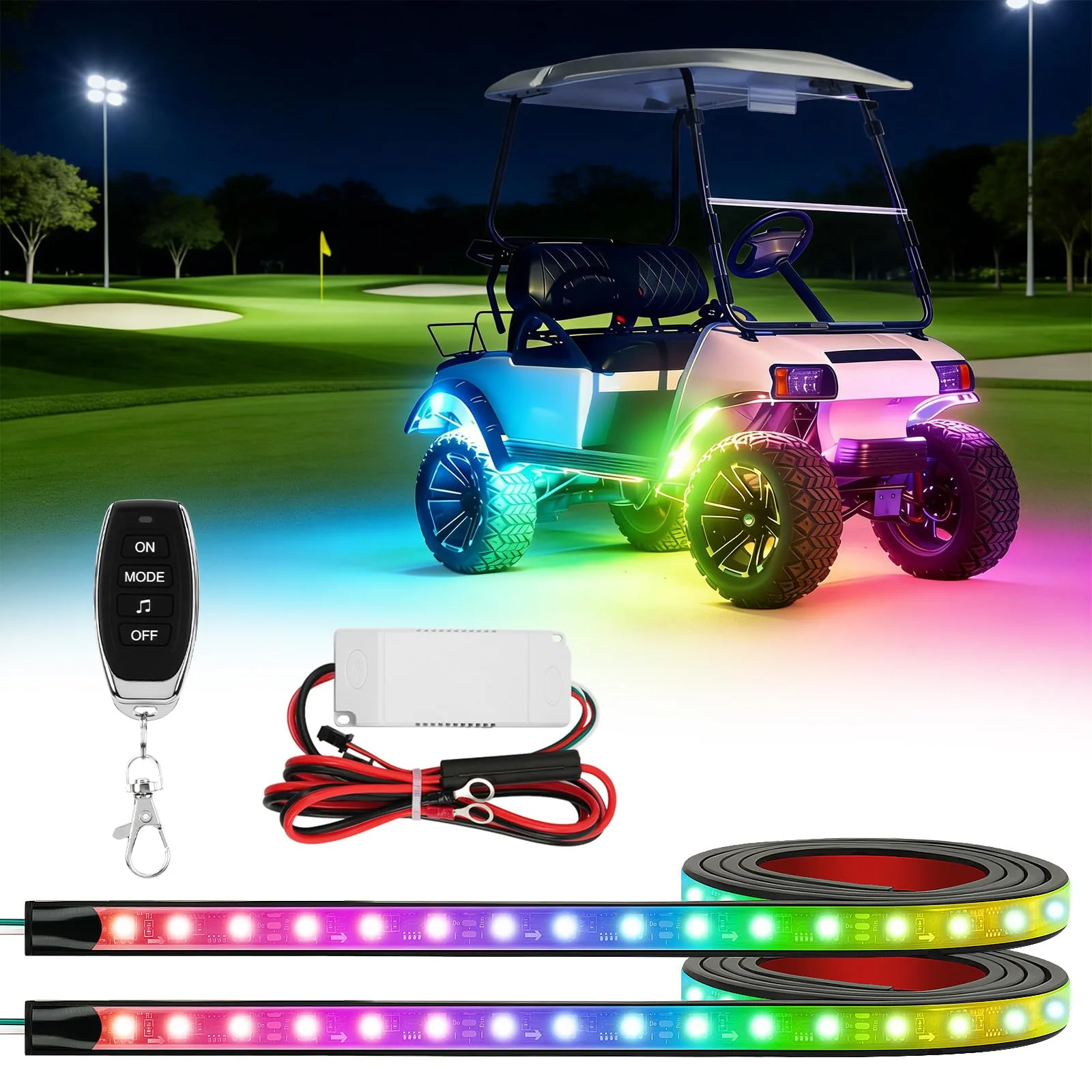 CLUBRALLY CB-180 Golf Cart Underglow LED Light Kit