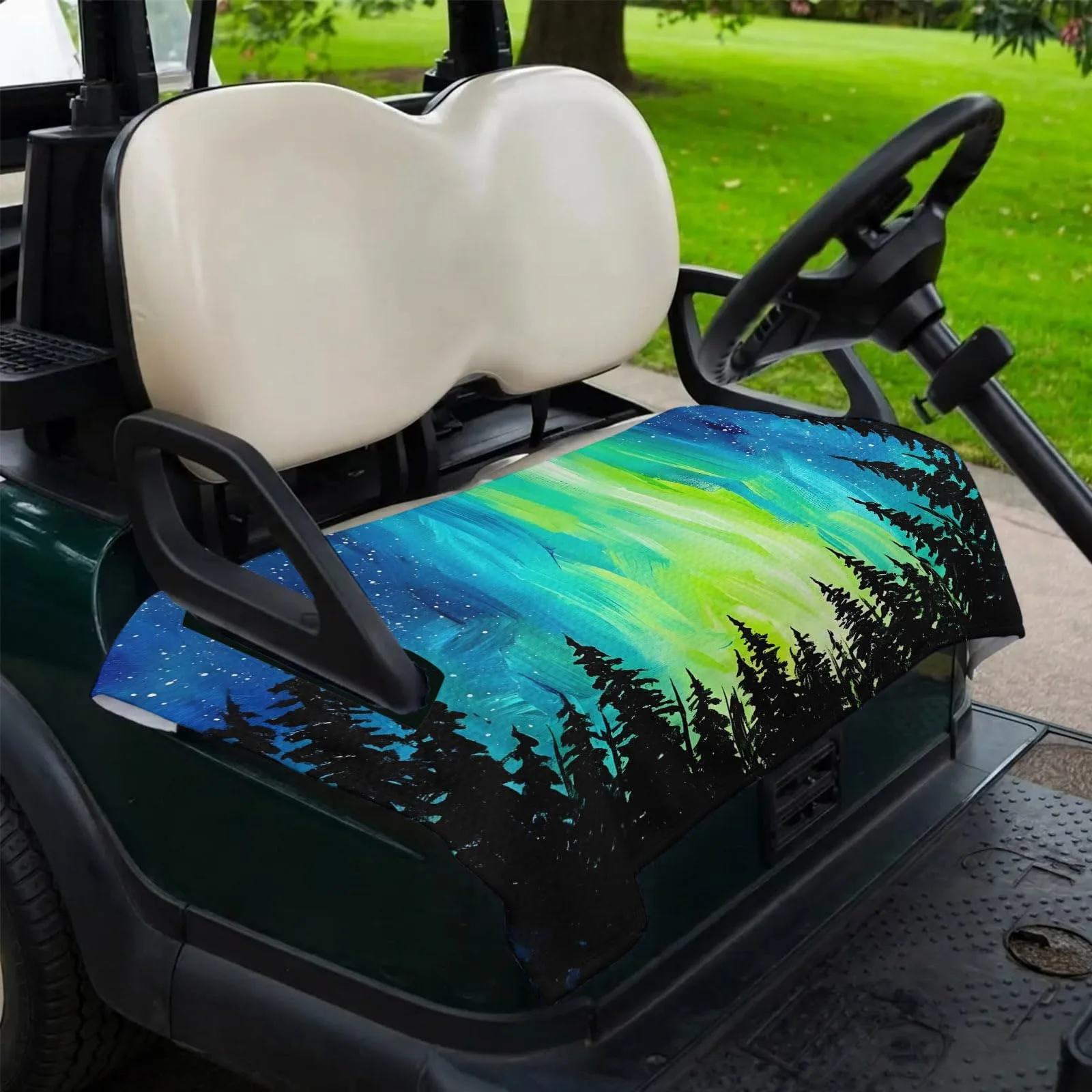 Trosturdspn North Lights Golf Cart Seat Cover 51 x 31 in