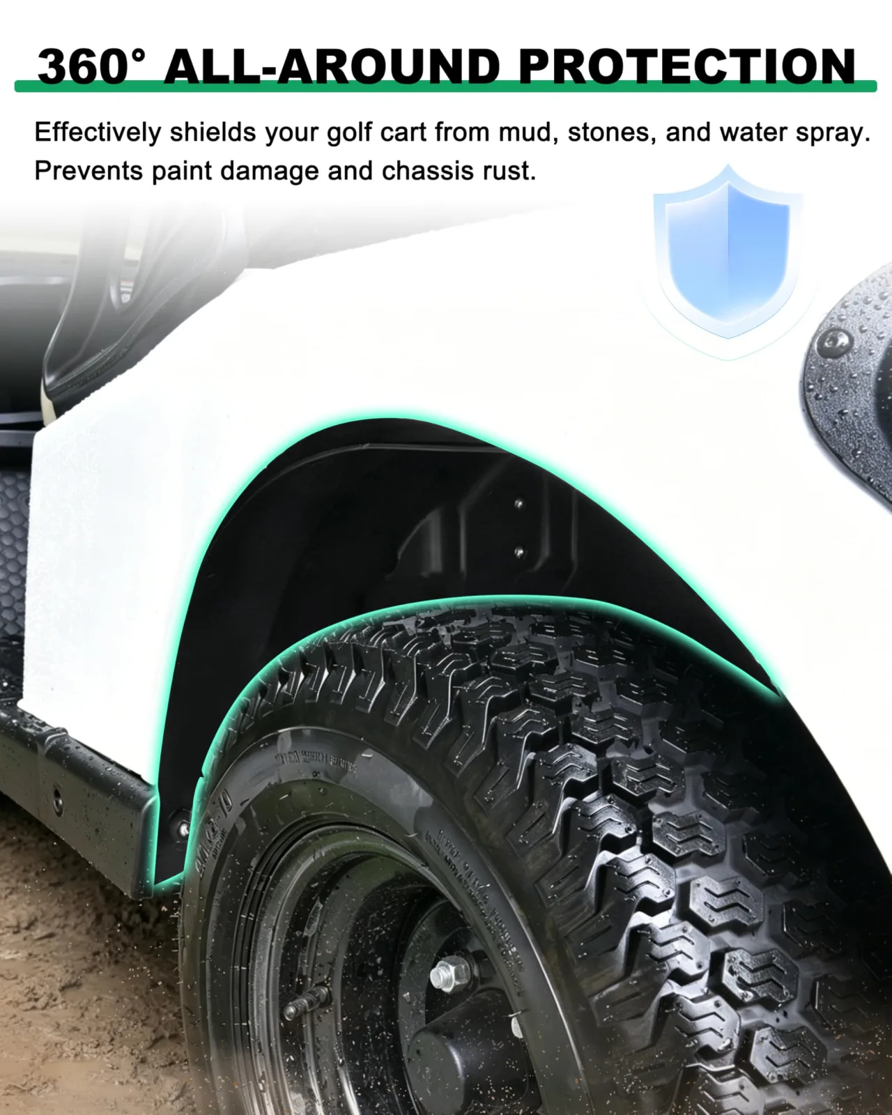 LDETXY Rear Mudguard for E-Z-GO RXV Valor 2025 image 4