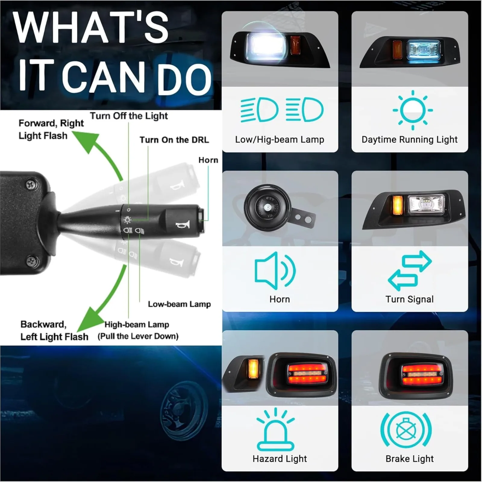 10L0L Light Kit for E-Z-GO TXT 1995-2013 image 3