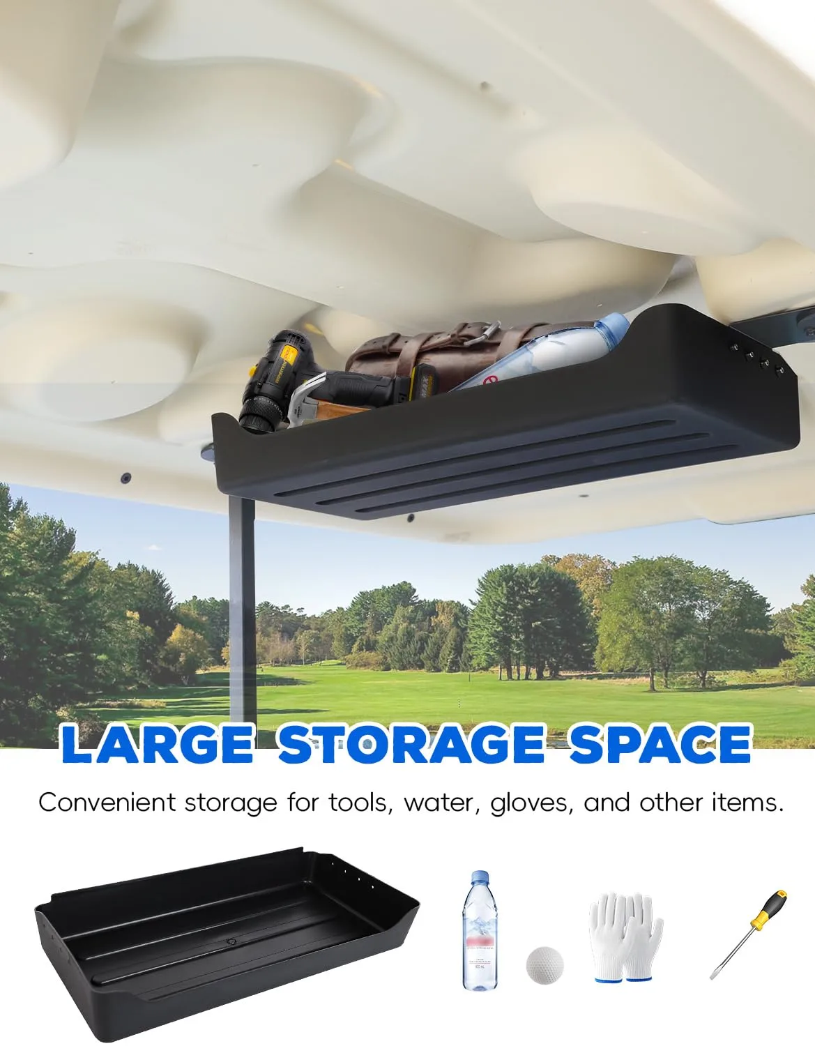 LUXEMOTO Overhead Storage Tray for Club Car Tempo 2017-2026 image 2