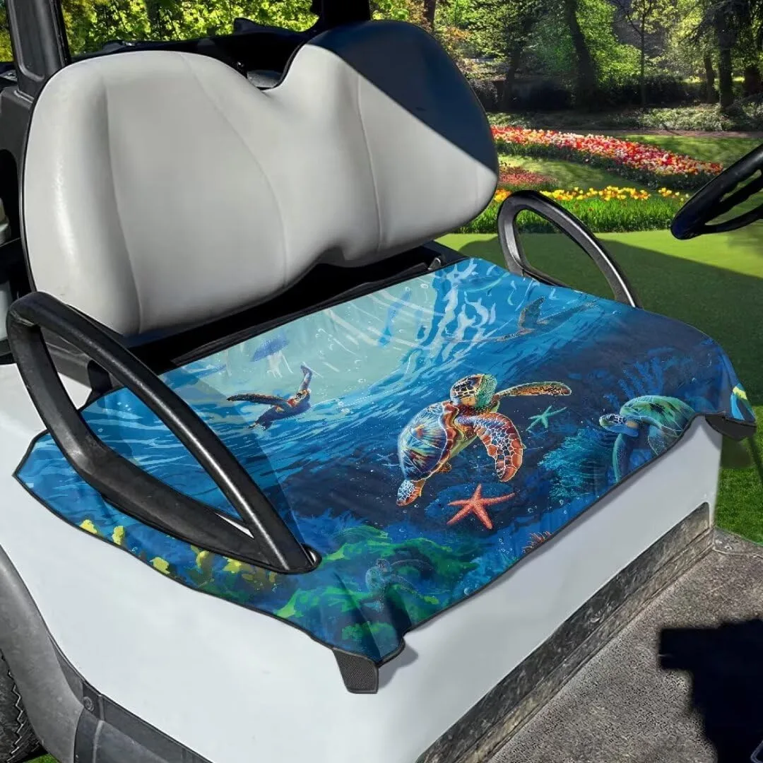 FUIALDOLG Golf Cart Seat Cover Blanket Turtle-1