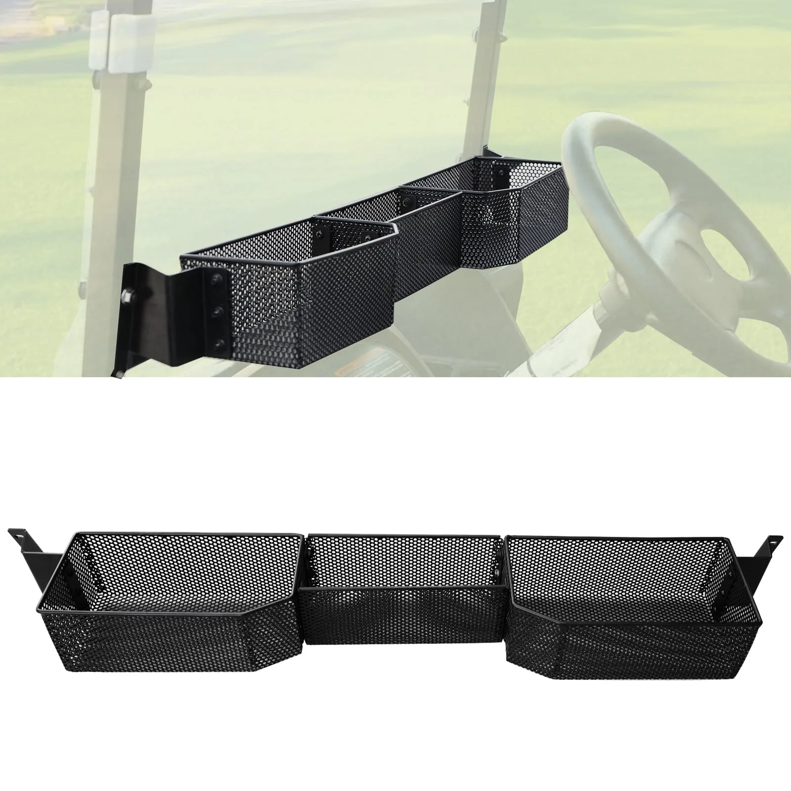 LUXEMOTO Inner Front Storage Basket for E-Z-G-O Valor